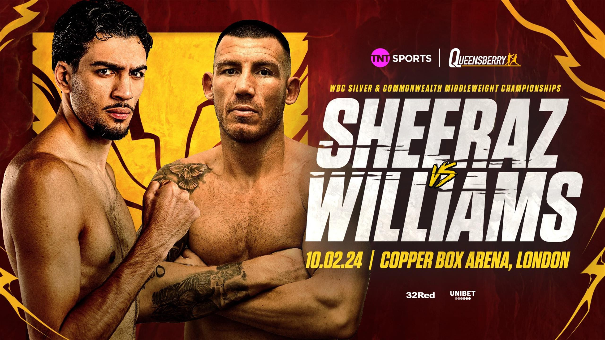 Backdrop for Hamzah Sheeraz vs. Liam Williams
