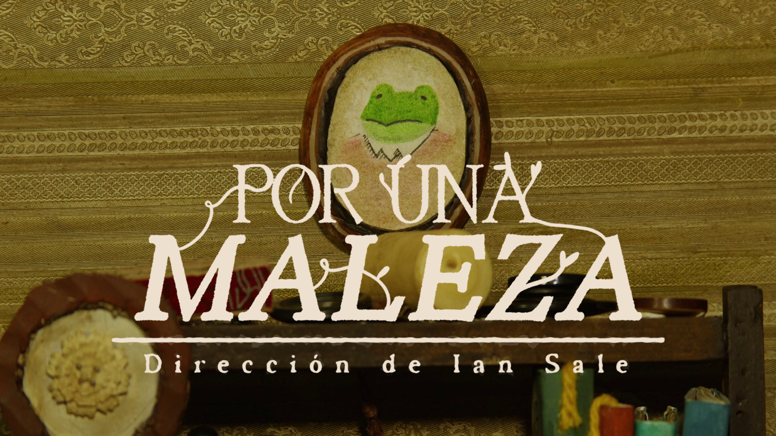 Backdrop for Por una maleza.