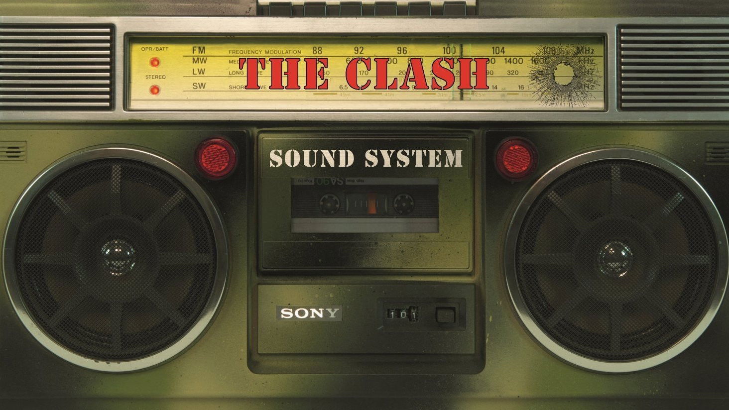 Backdrop for The Clash - Sound system