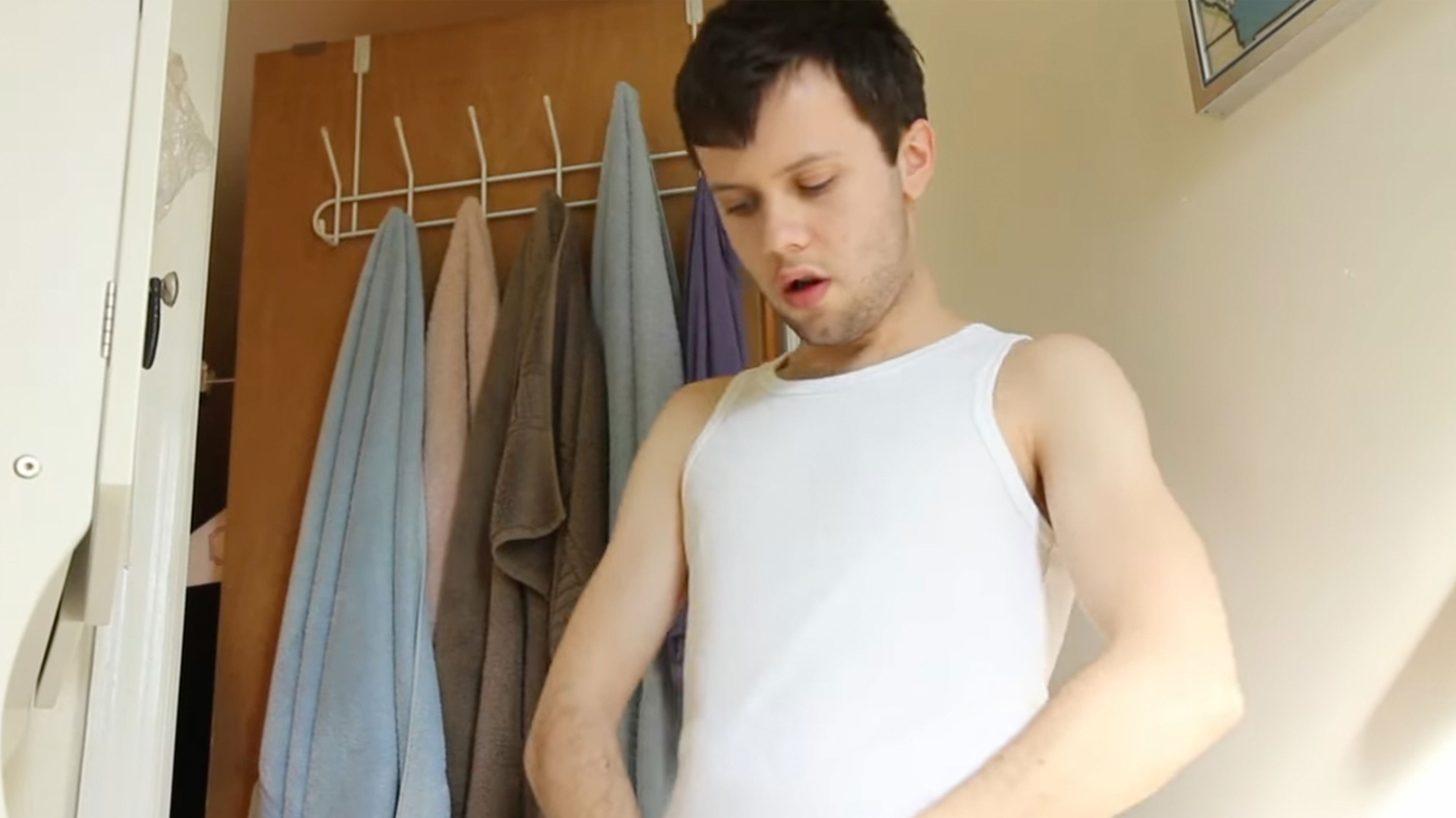 Backdrop for A Straight Guy Pissing All Over A Toilet Seat