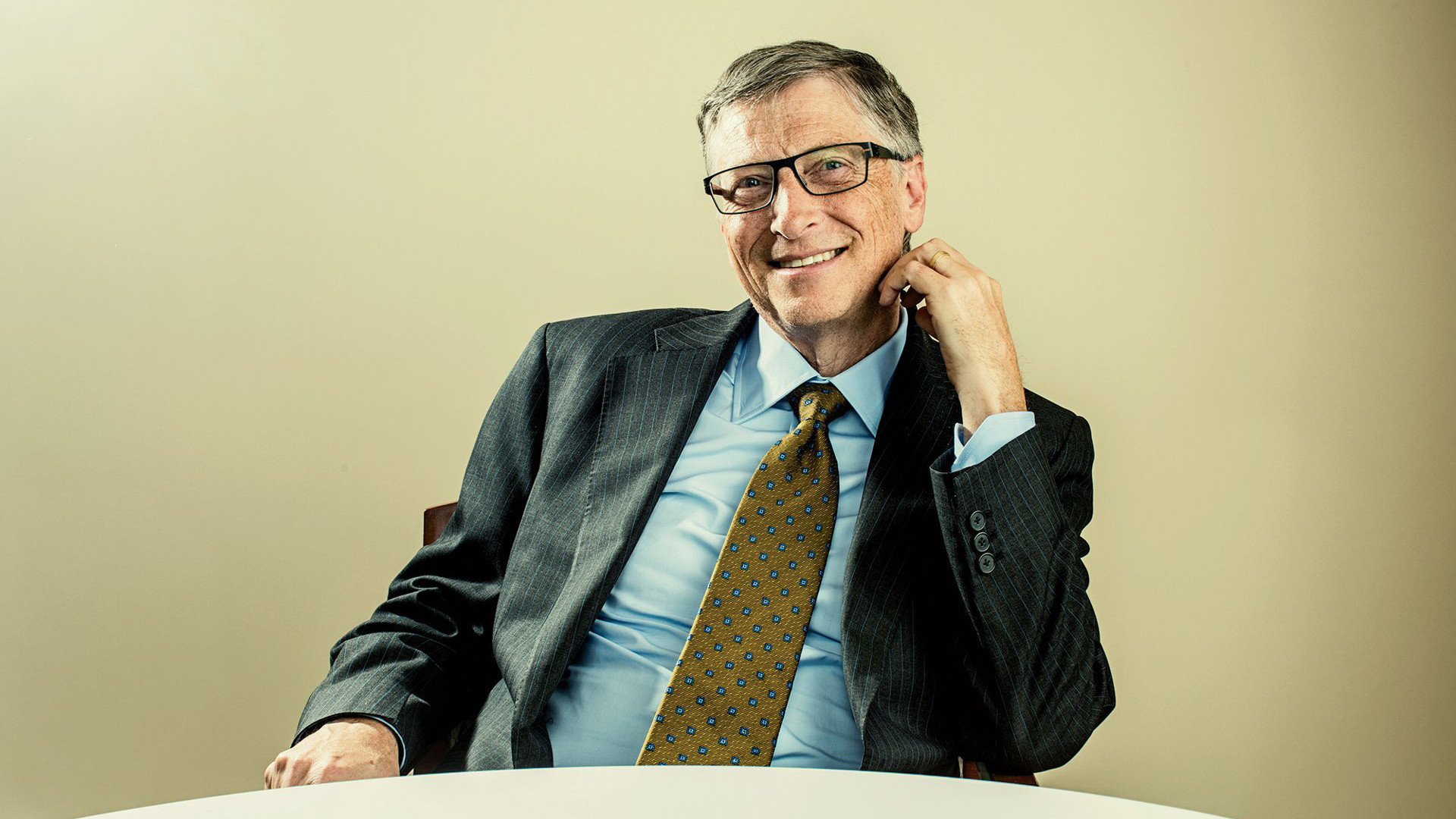 Backdrop for Tech Billionaires: Bill Gates