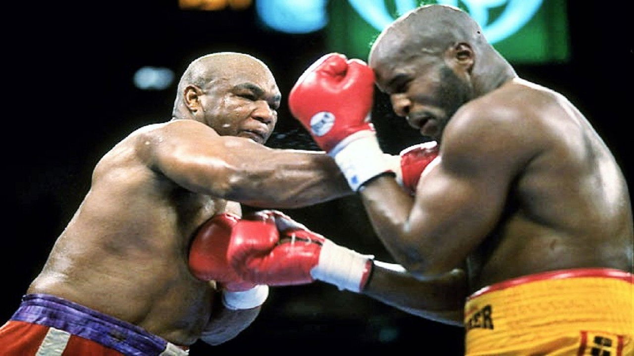 Backdrop for George Foreman vs Michael Moorer