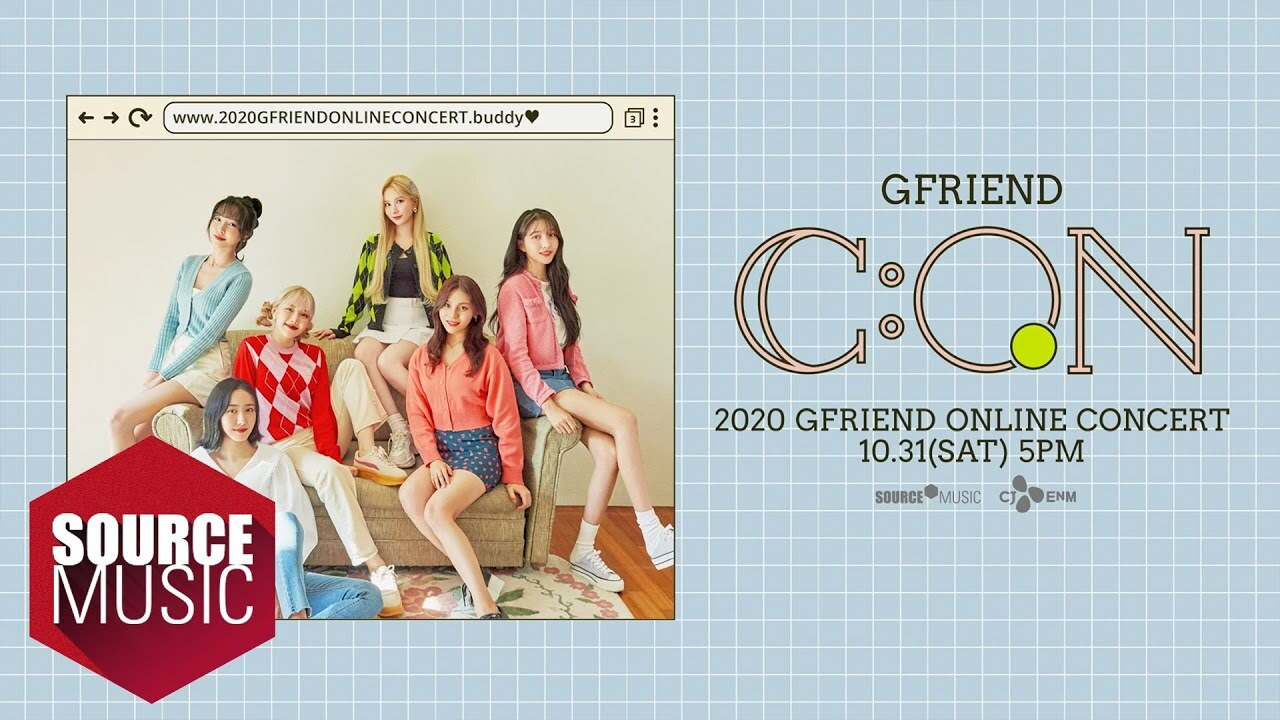 Backdrop for 2020 GFriend Online Concert GFriend C:ON