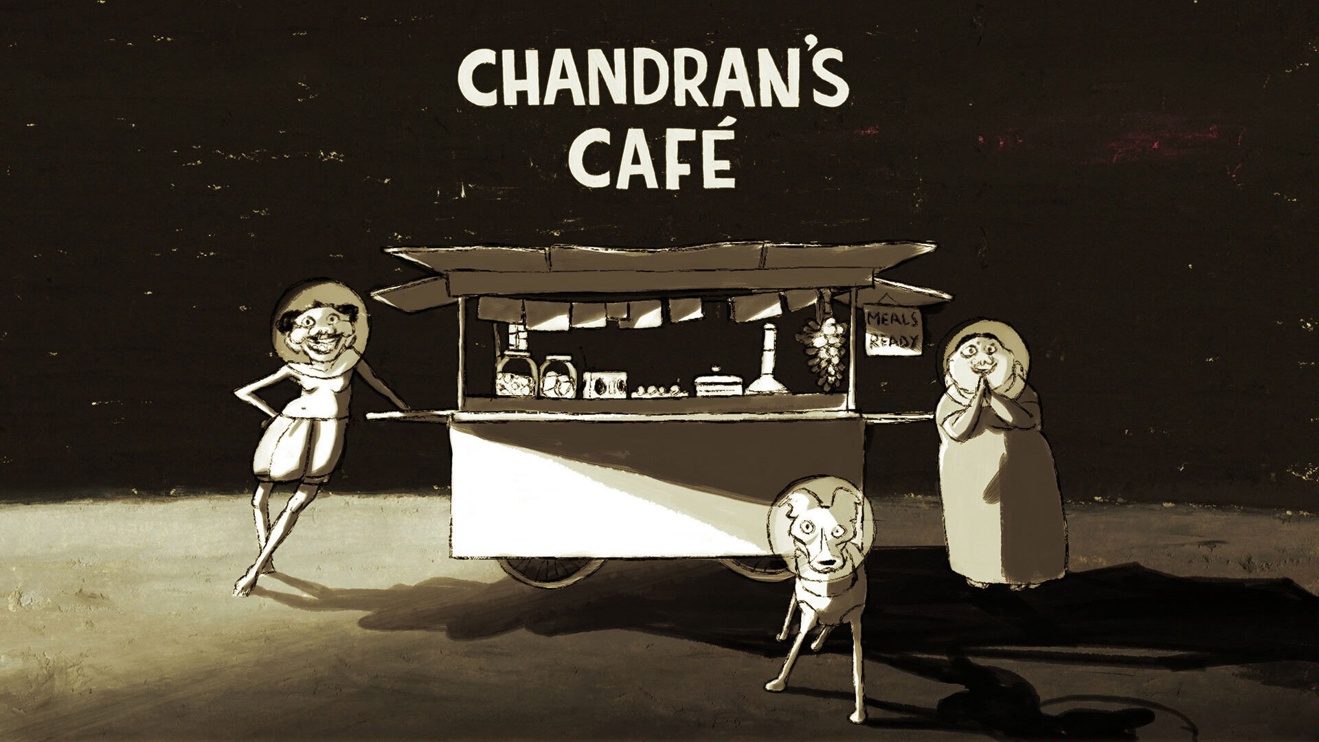 Backdrop for Chandran's Café