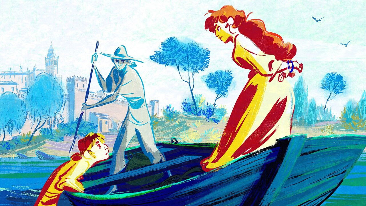 Backdrop for Love Is a Gypsy Child: A Carmen Story