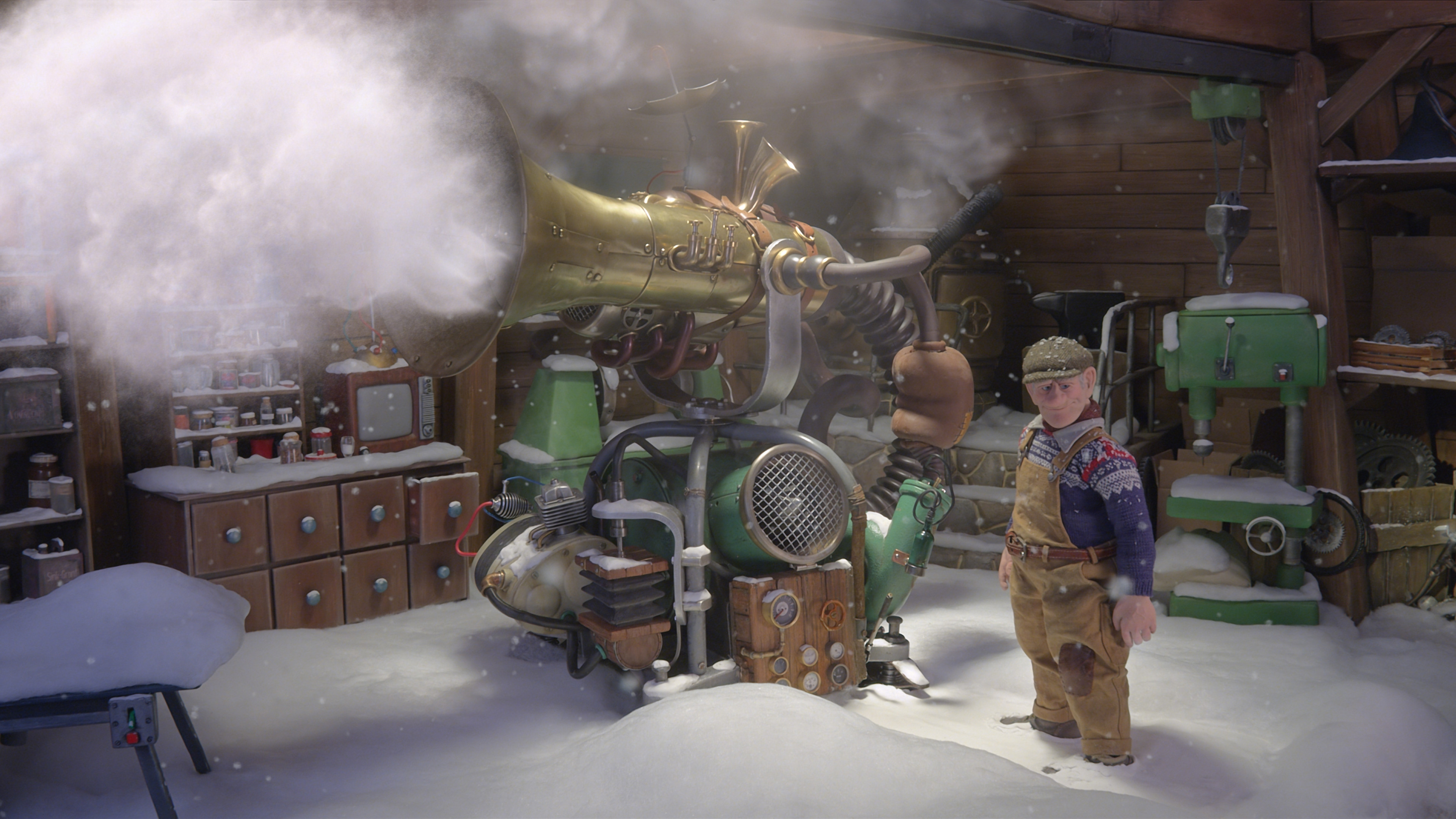 Backdrop for Louis & Luca and the Snow Machine