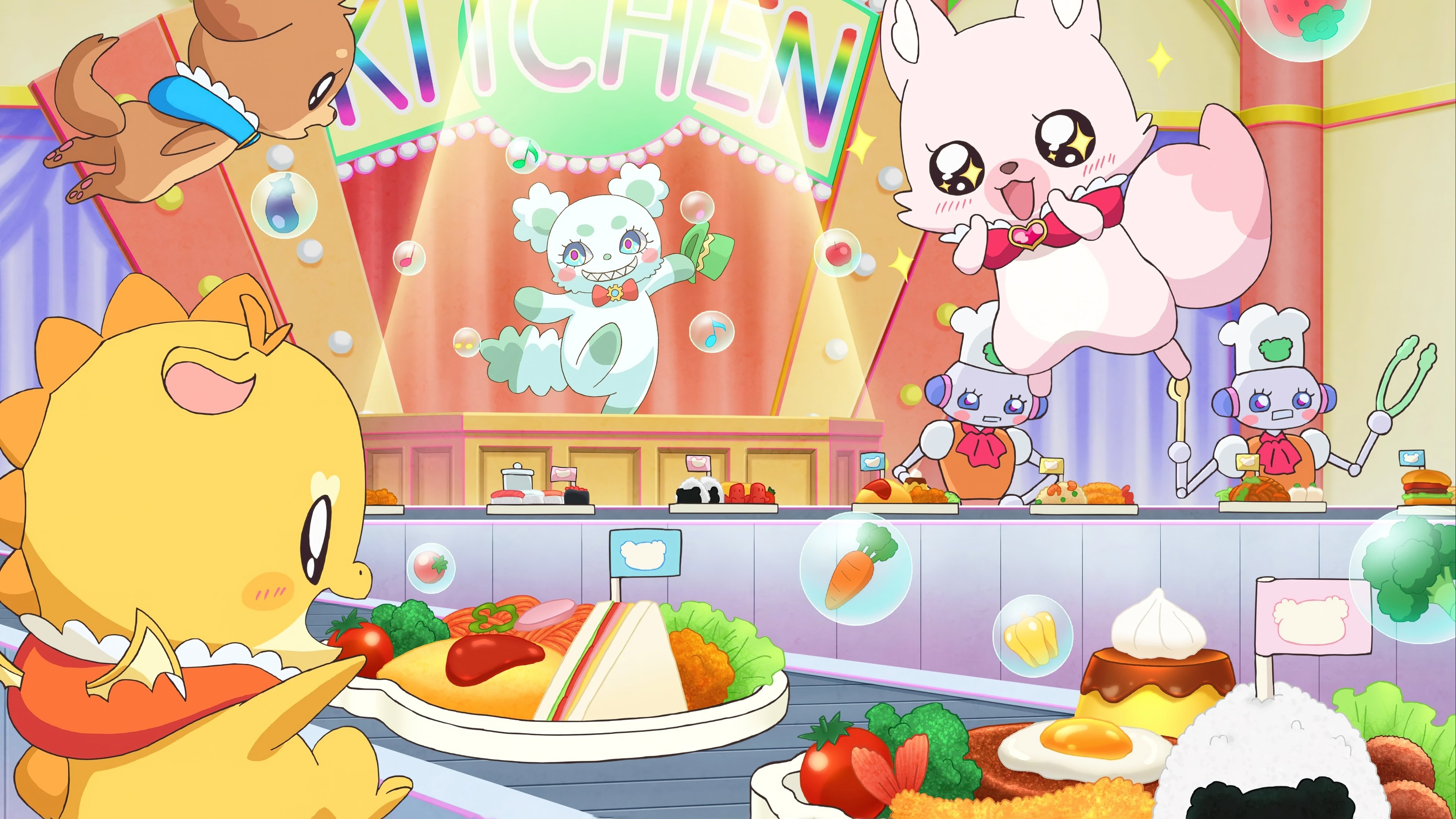 Backdrop for Delicious Party Precure Movie: Dreaming Children's Lunch!