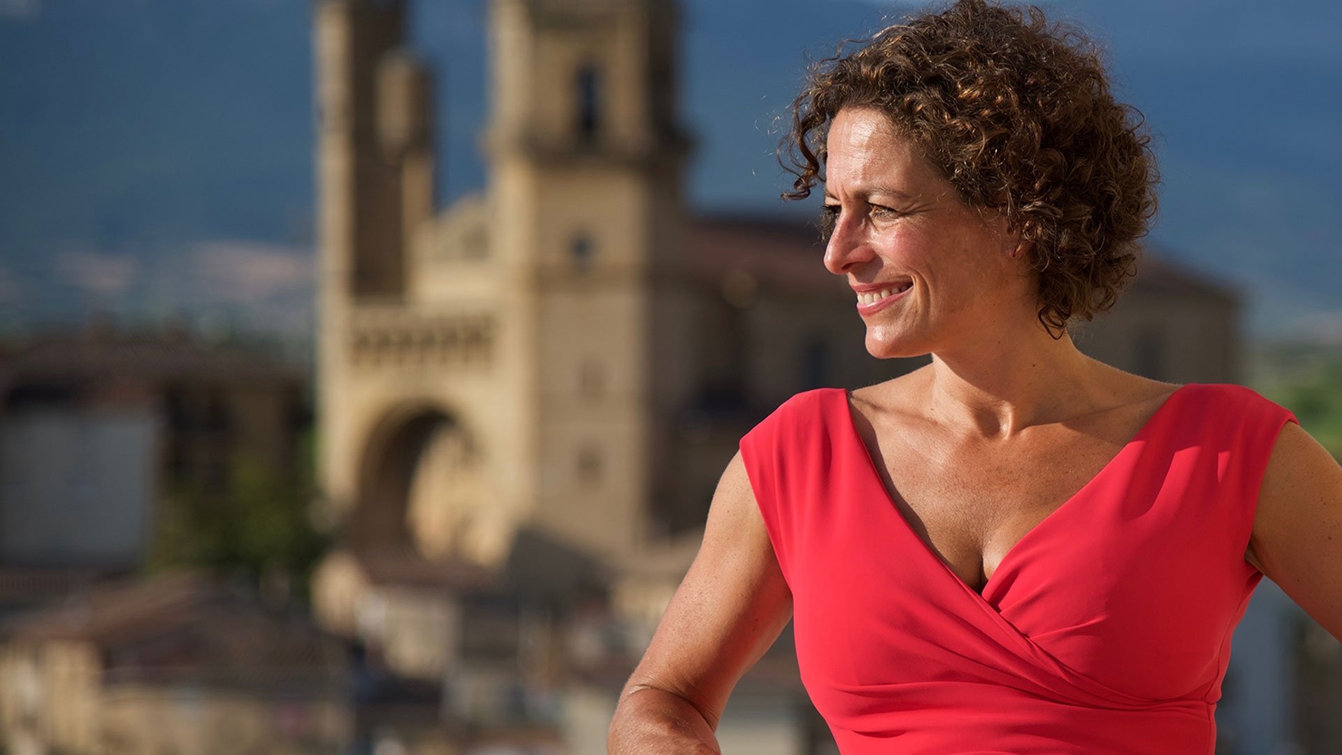 Backdrop for Spectacular Spain with Alex Polizzi