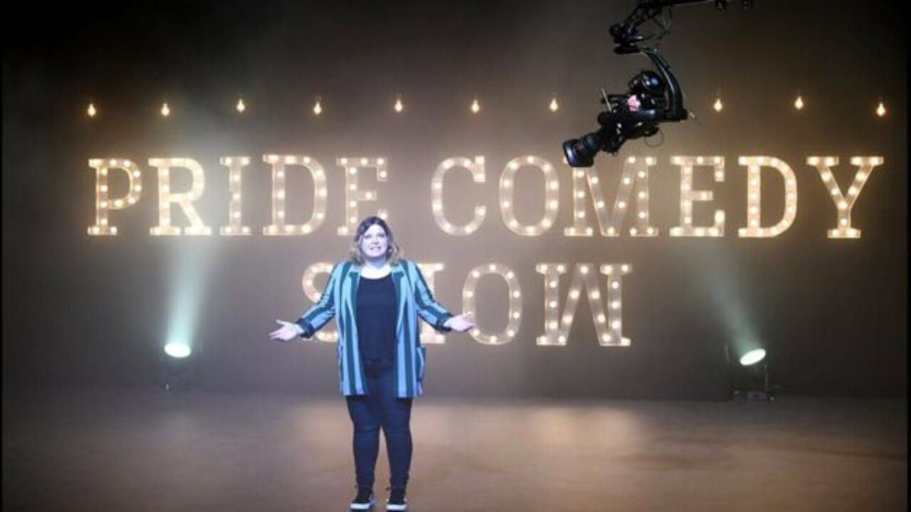 Backdrop for Pride Comedy Show