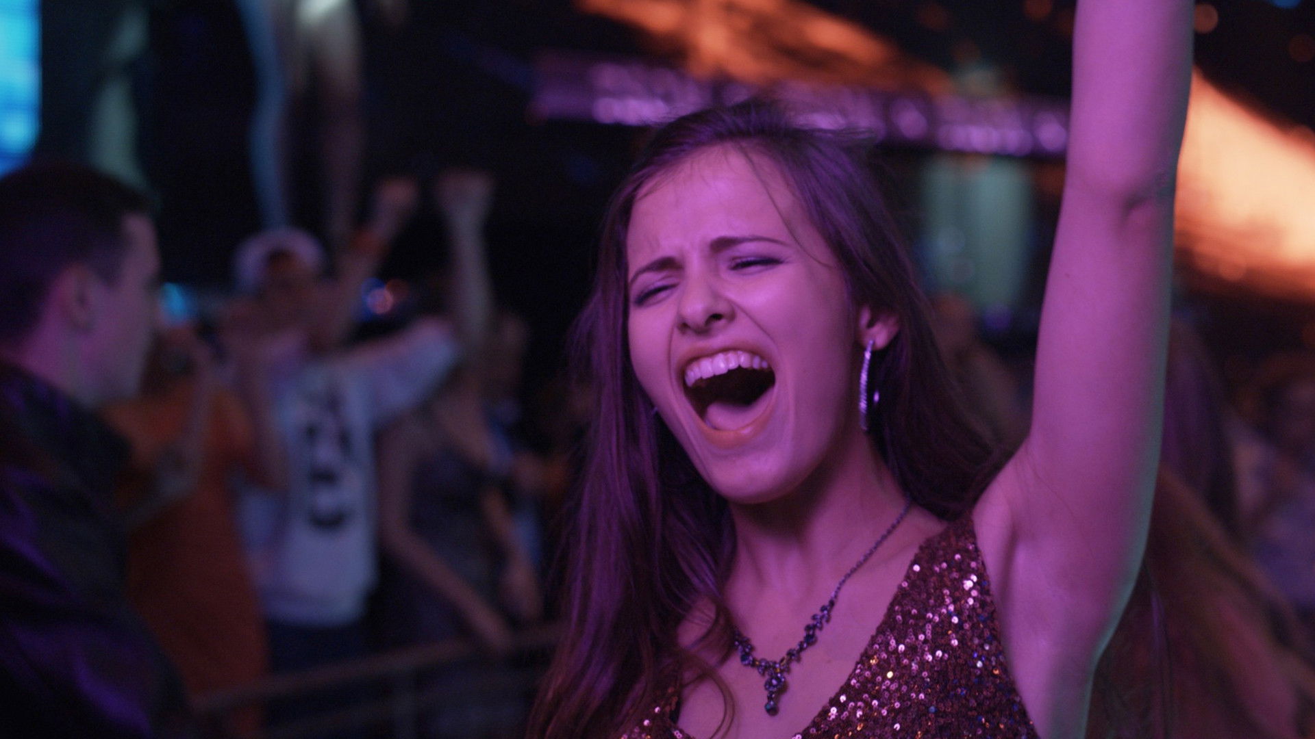 Backdrop for Moscow Never Sleeps