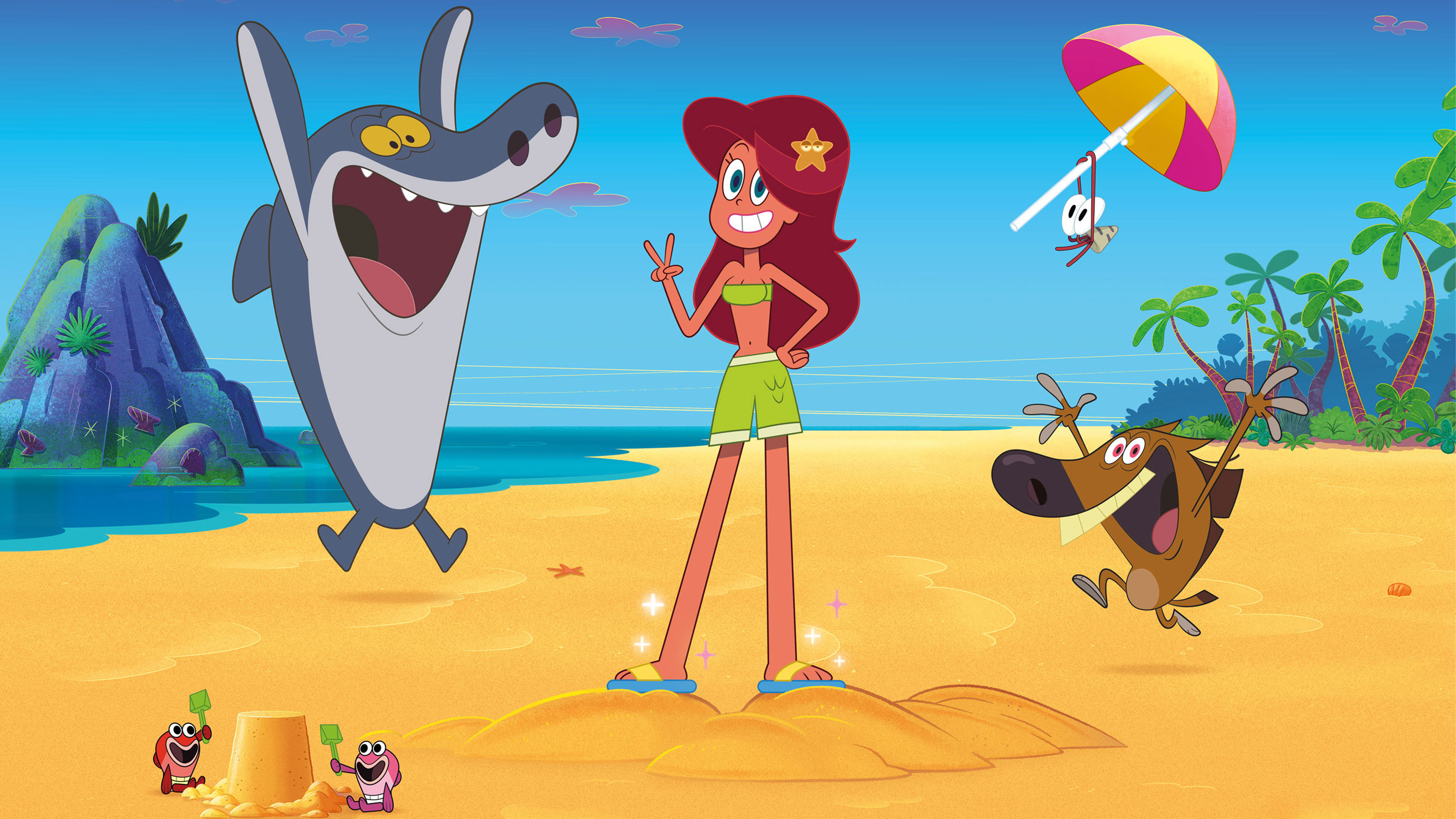 Backdrop for Zig and Sharko