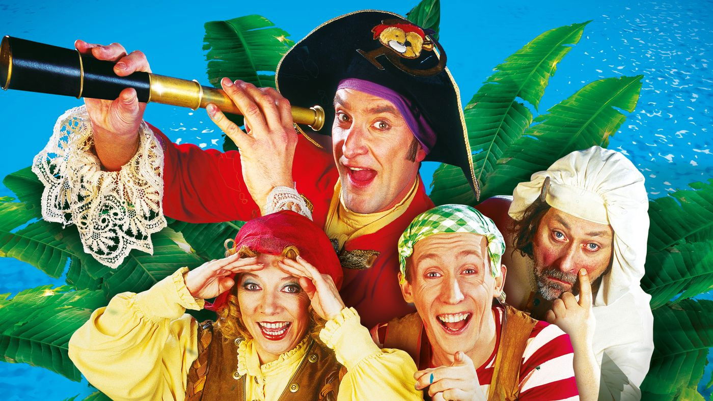 Backdrop for Piet Piraat Show: On Mango Island