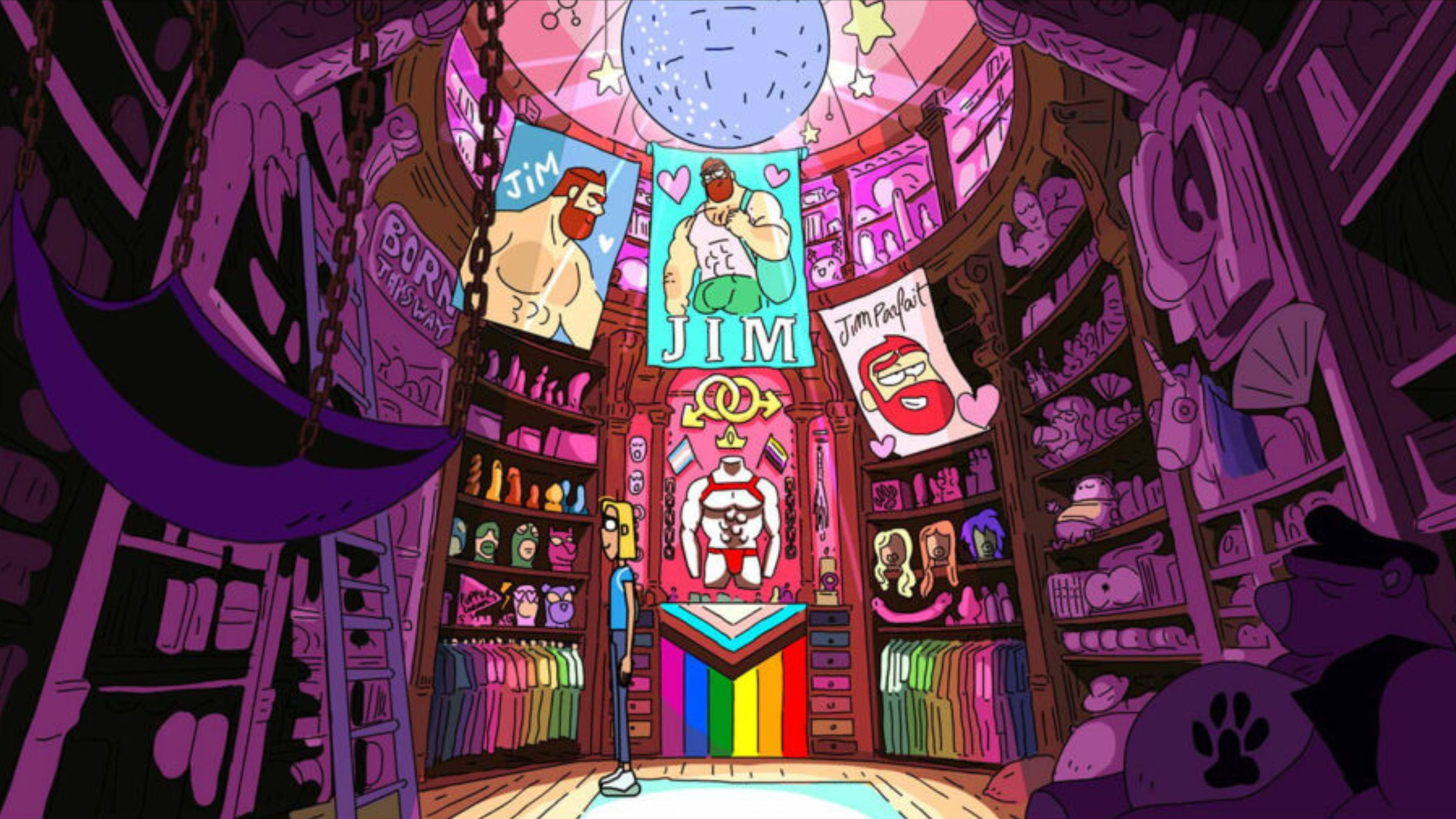 Backdrop for Jim Queen and the Quest for Chloroqueer