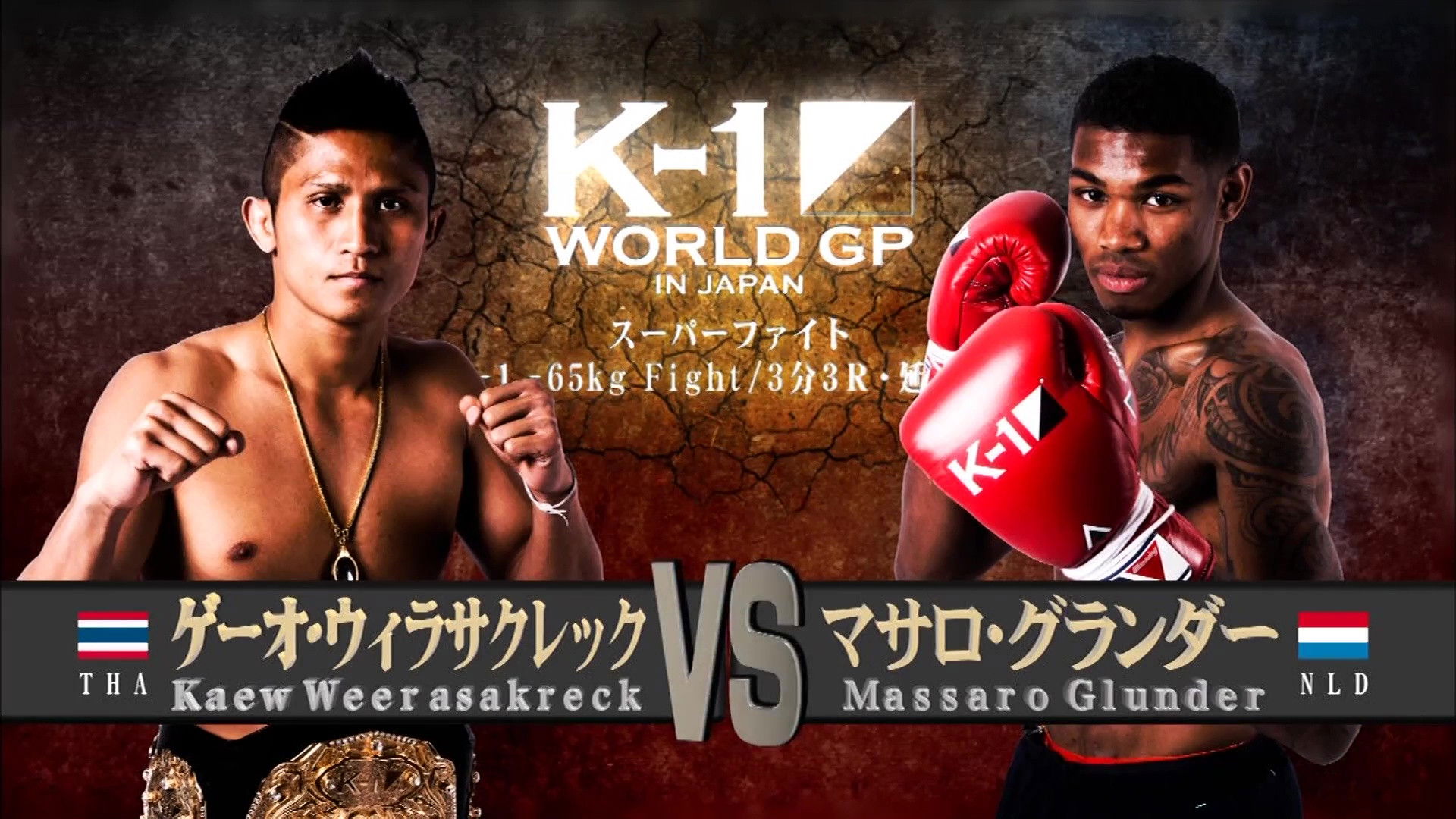Backdrop for K-1 WORLD GP 2016: 65kg Japan Tournament