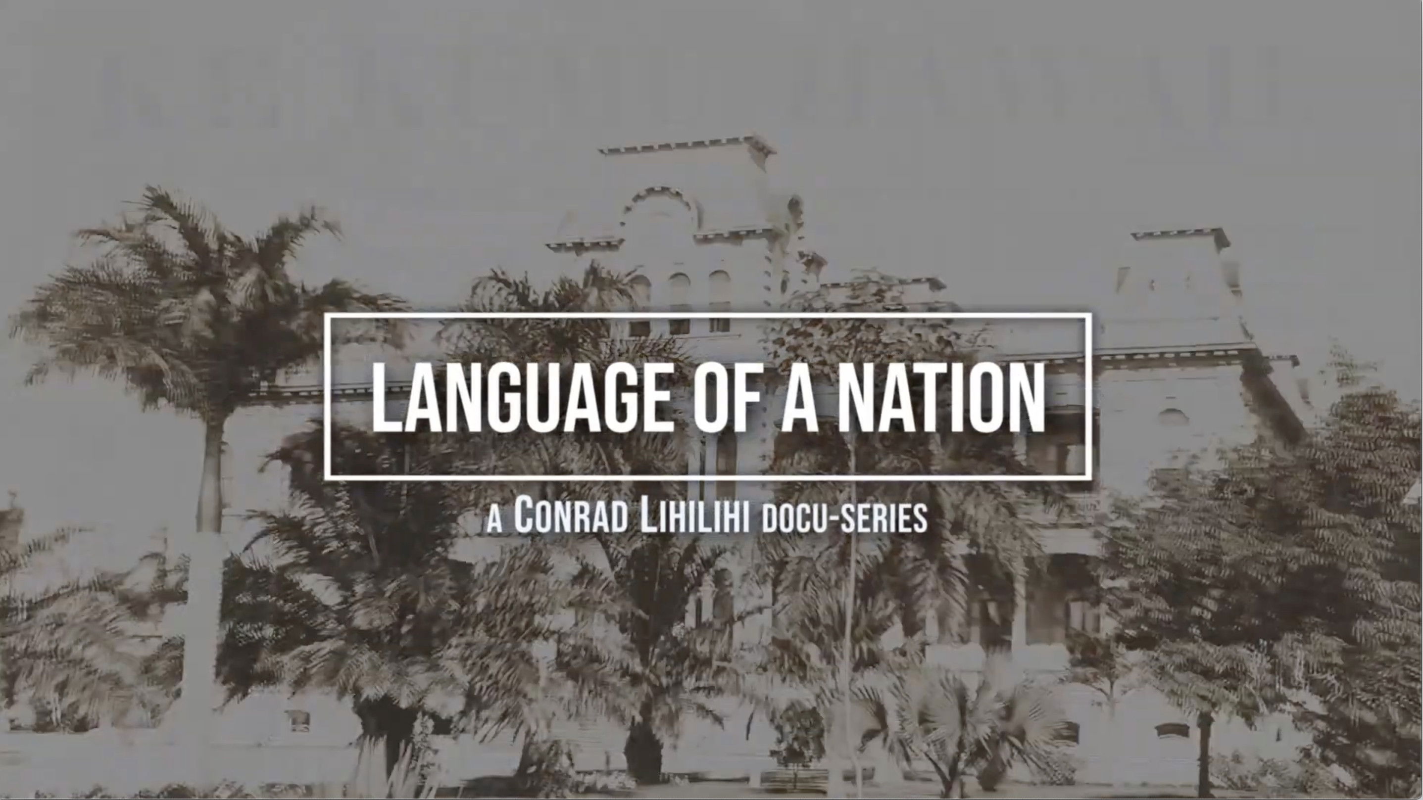 Backdrop for Language of a Nation
