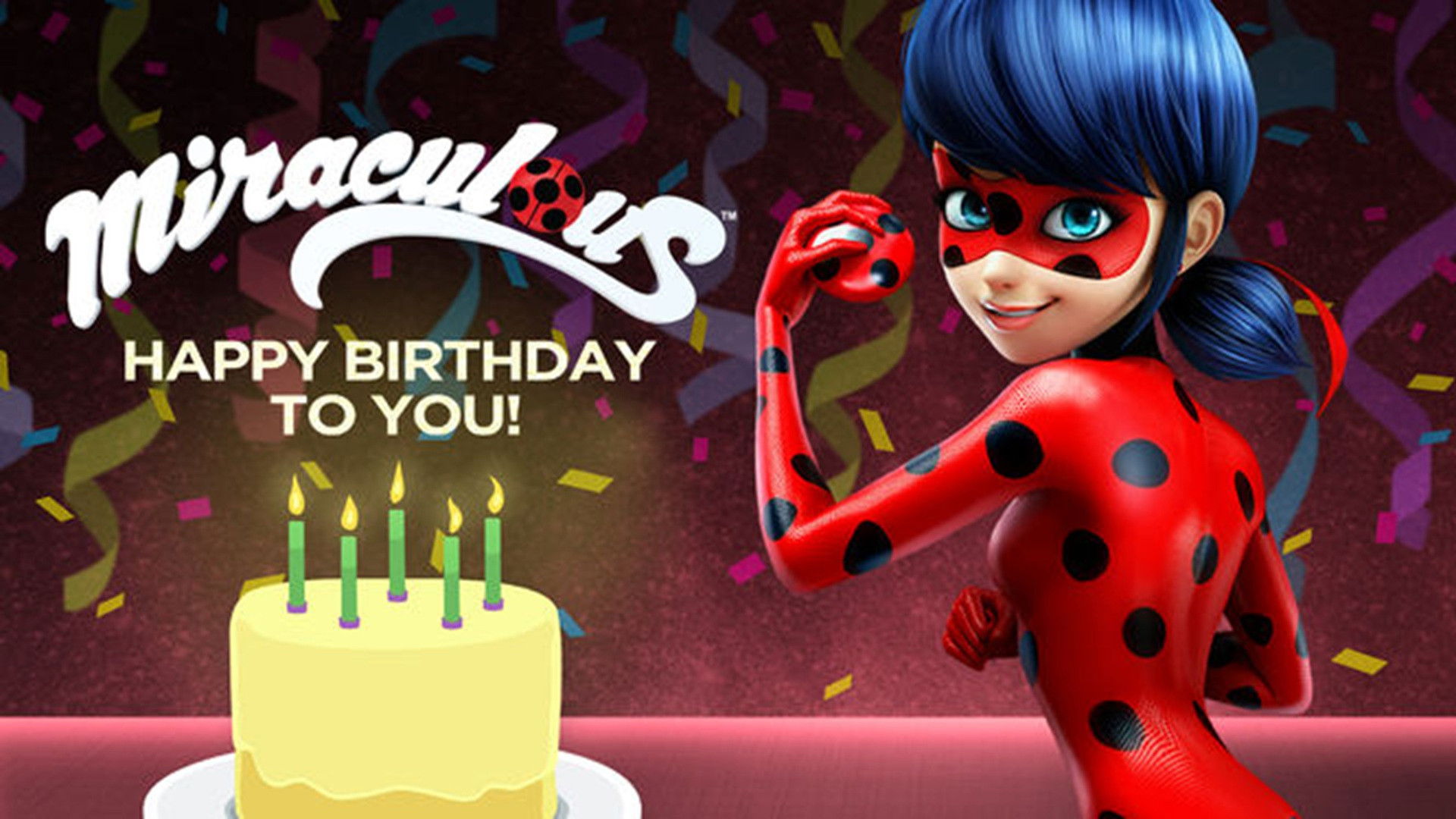 Backdrop for Miraculous - Happy Birthday to You!