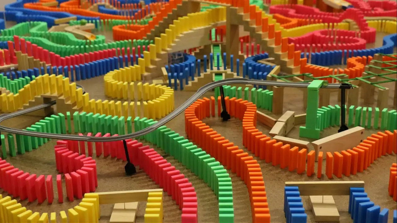 Backdrop for Domino Day