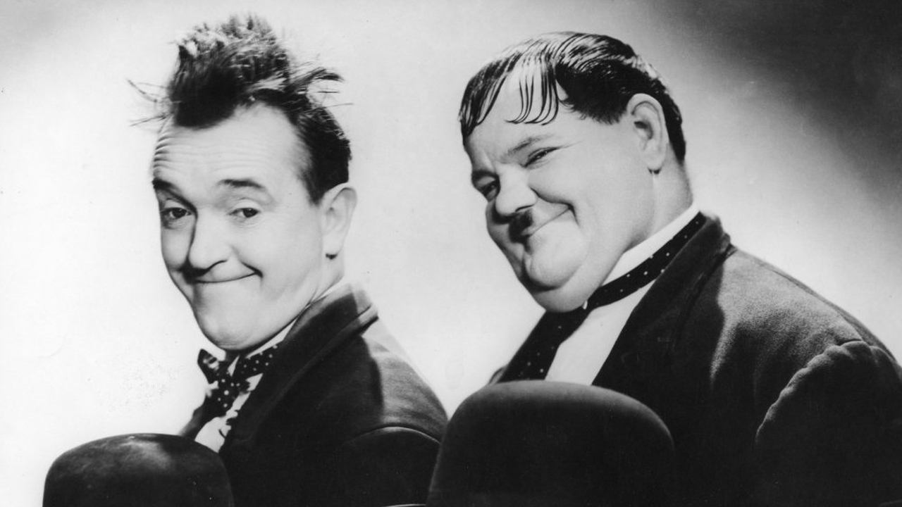 Backdrop for Laurel and Hardy's Laughing 20's