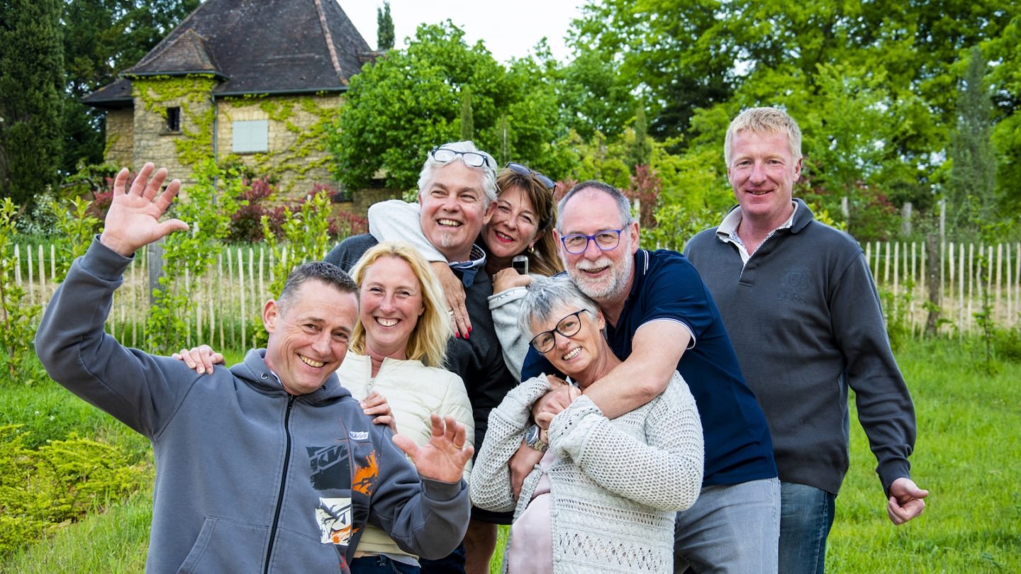 Backdrop for Met vier in bed