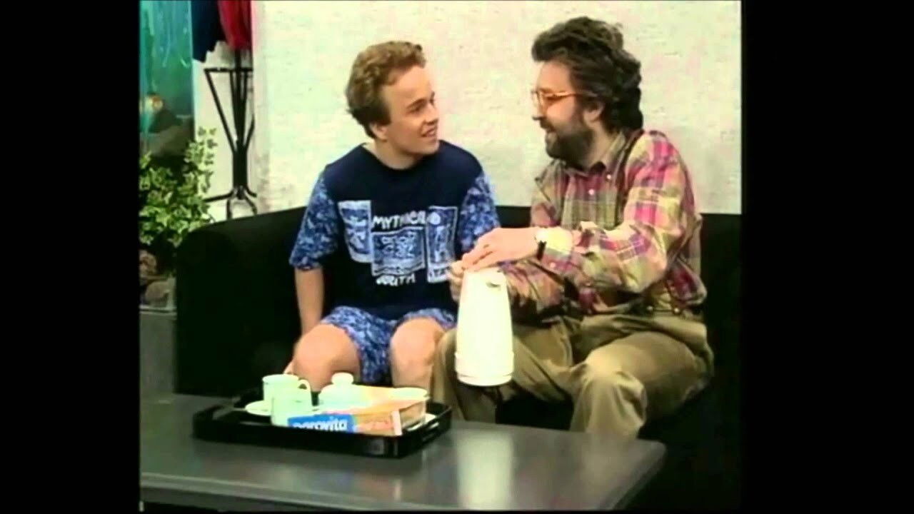 Backdrop for Drie Mannen Onder Één Dak