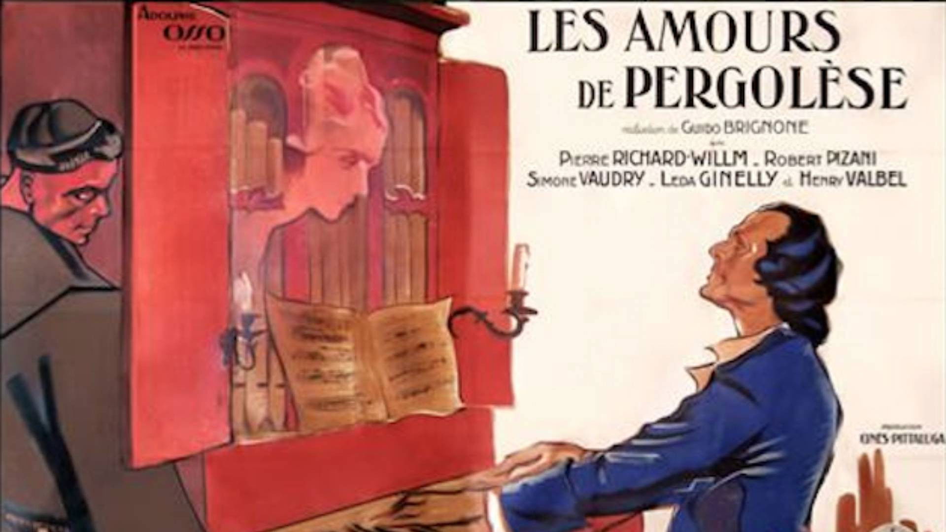 Backdrop for Les Amours de Pergolese