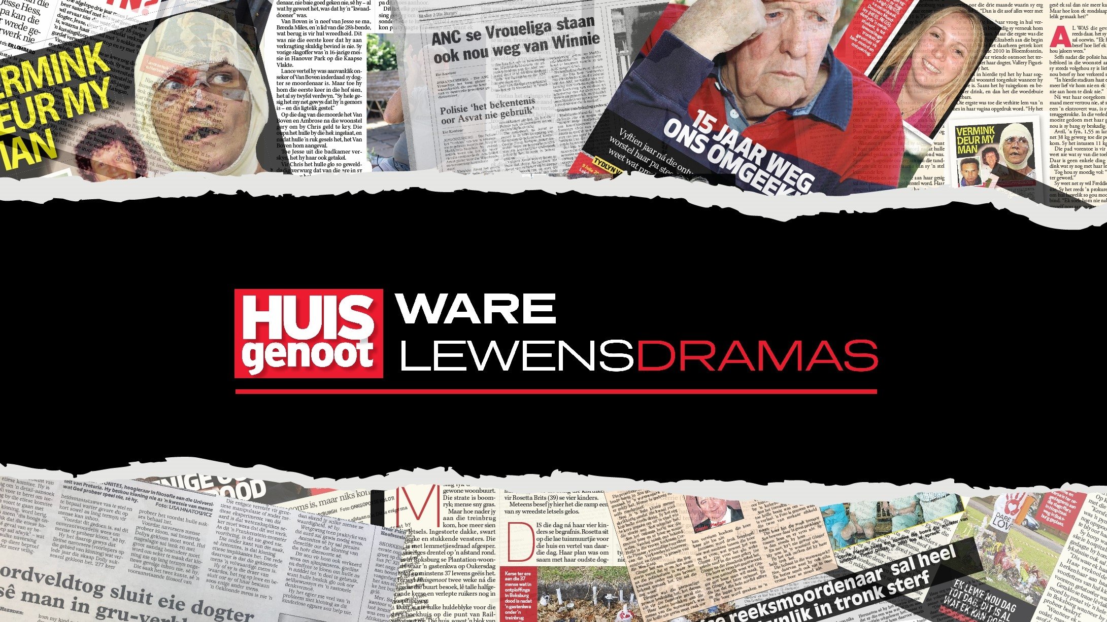 Backdrop for Huisgenoot: Ware Lewensdramas
