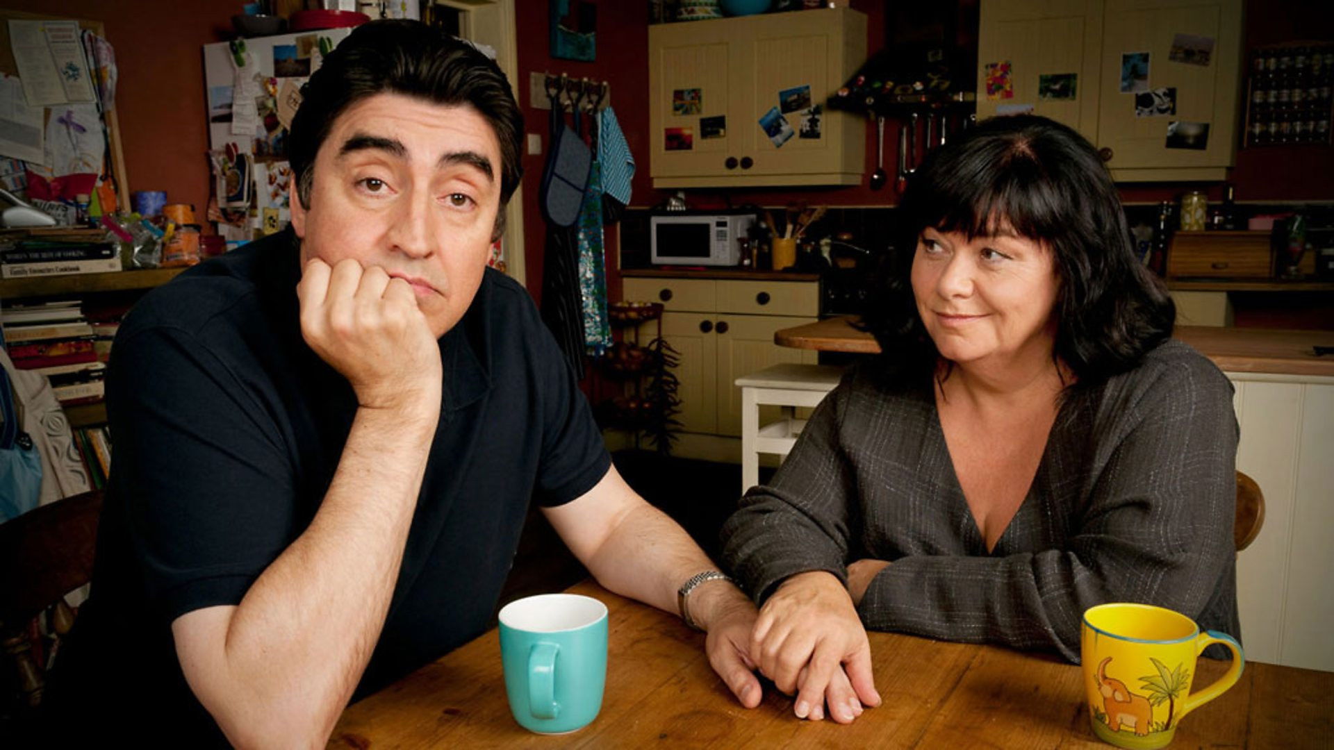 Backdrop for Roger & Val Have Just Got In