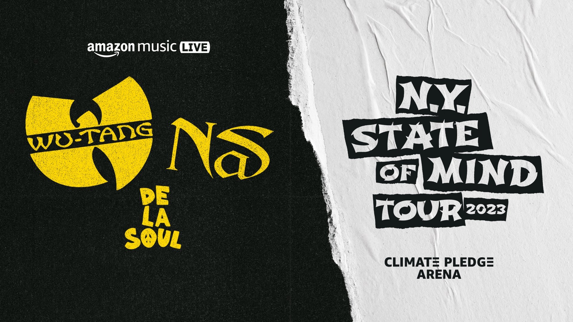 Backdrop for Wu-Tang Clan & Nas: NY State of Mind Tour at Climate Pledge Arena