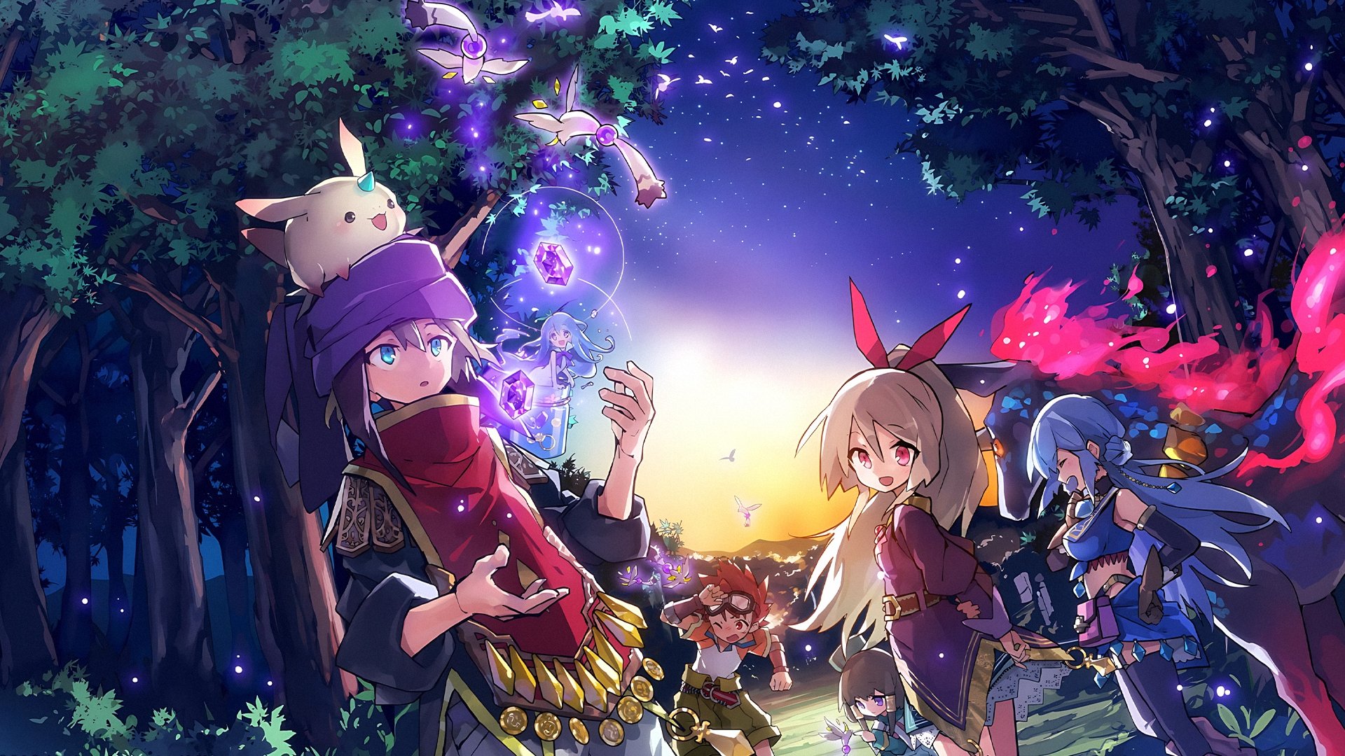 Backdrop for Merc Storia: The Apathetic Boy and the Girl in a Bottle