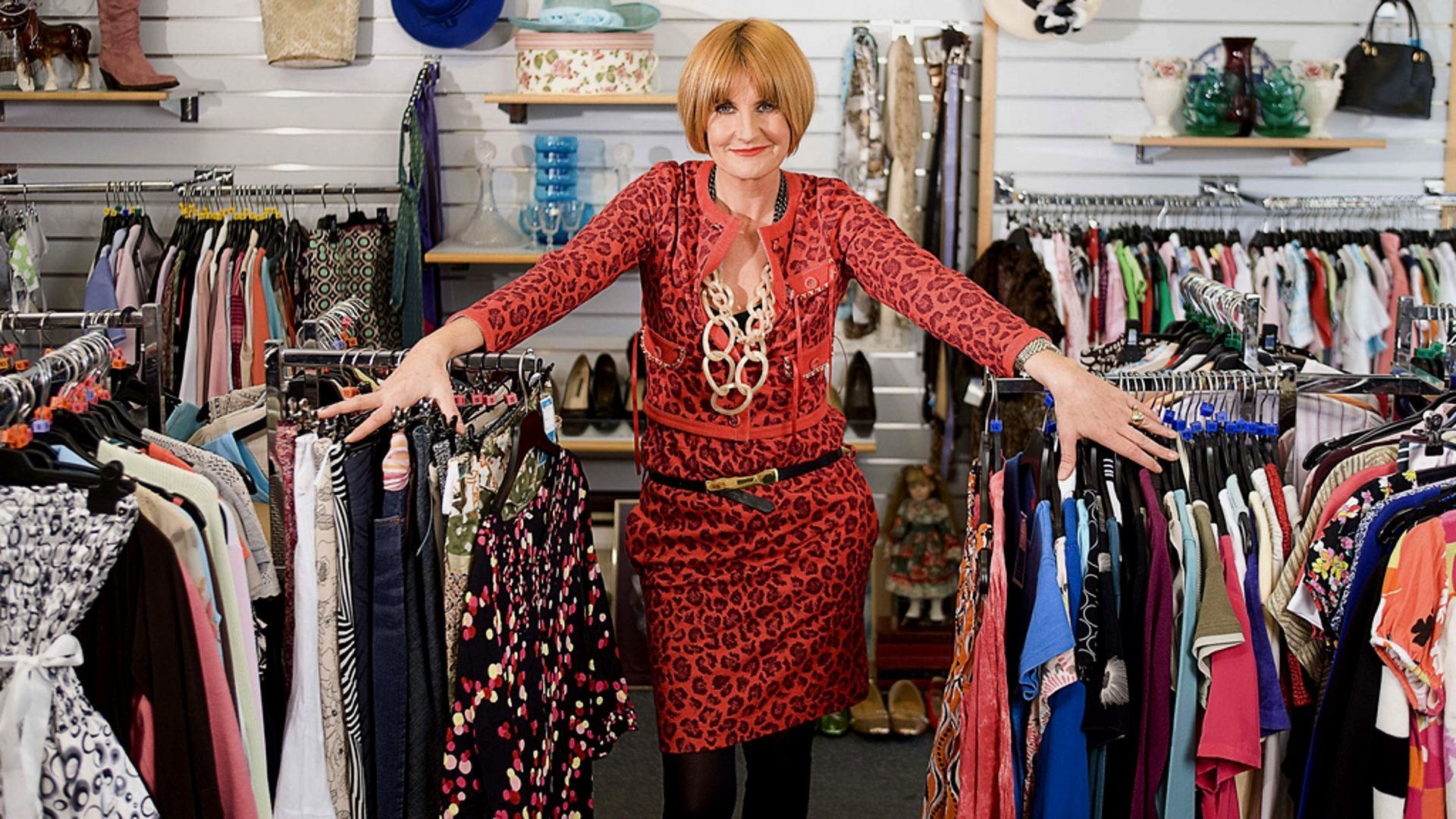 Backdrop for Mary Queen of Charity Shops