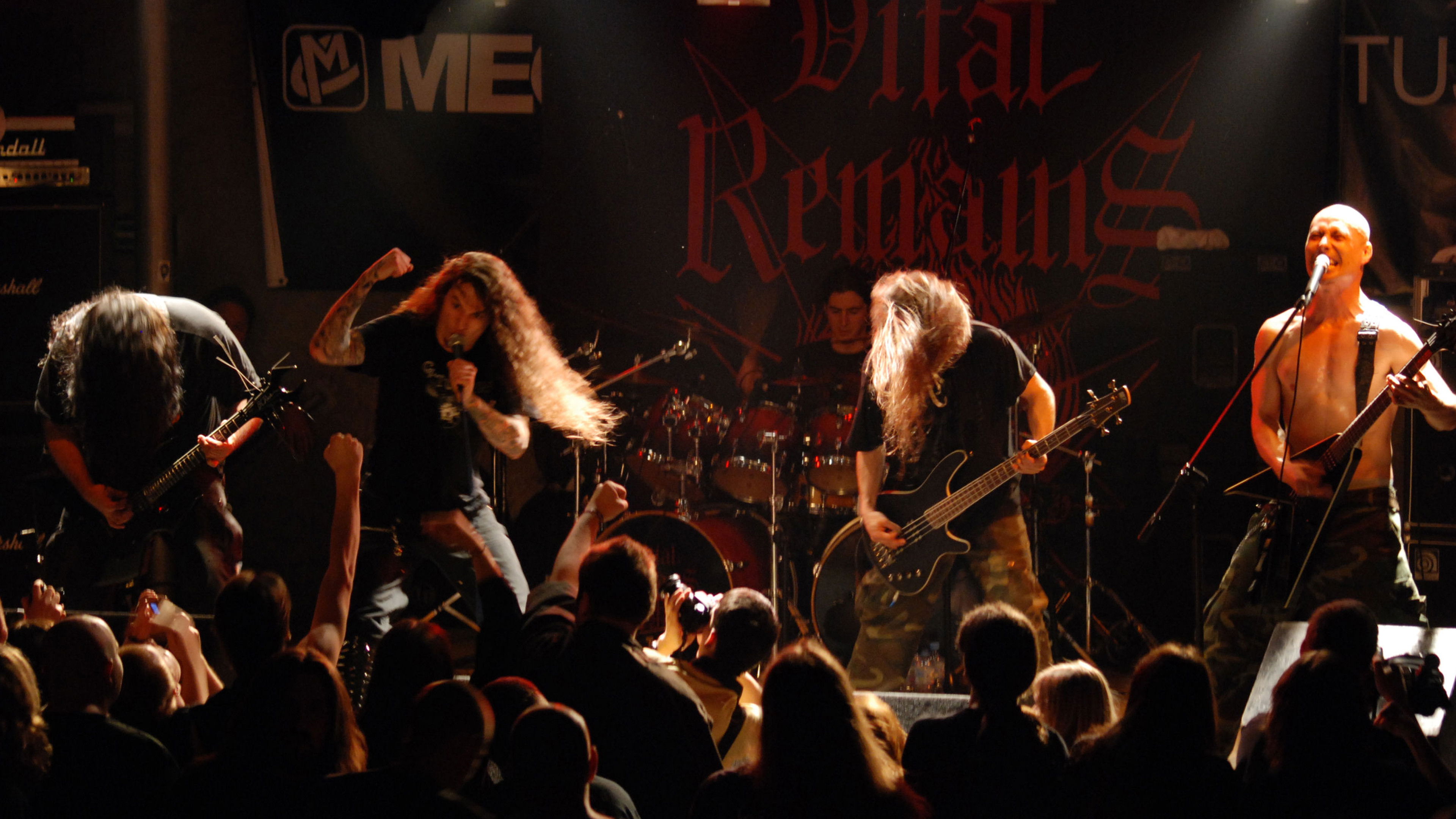 Backdrop for Vital Remains: Evil Death Live