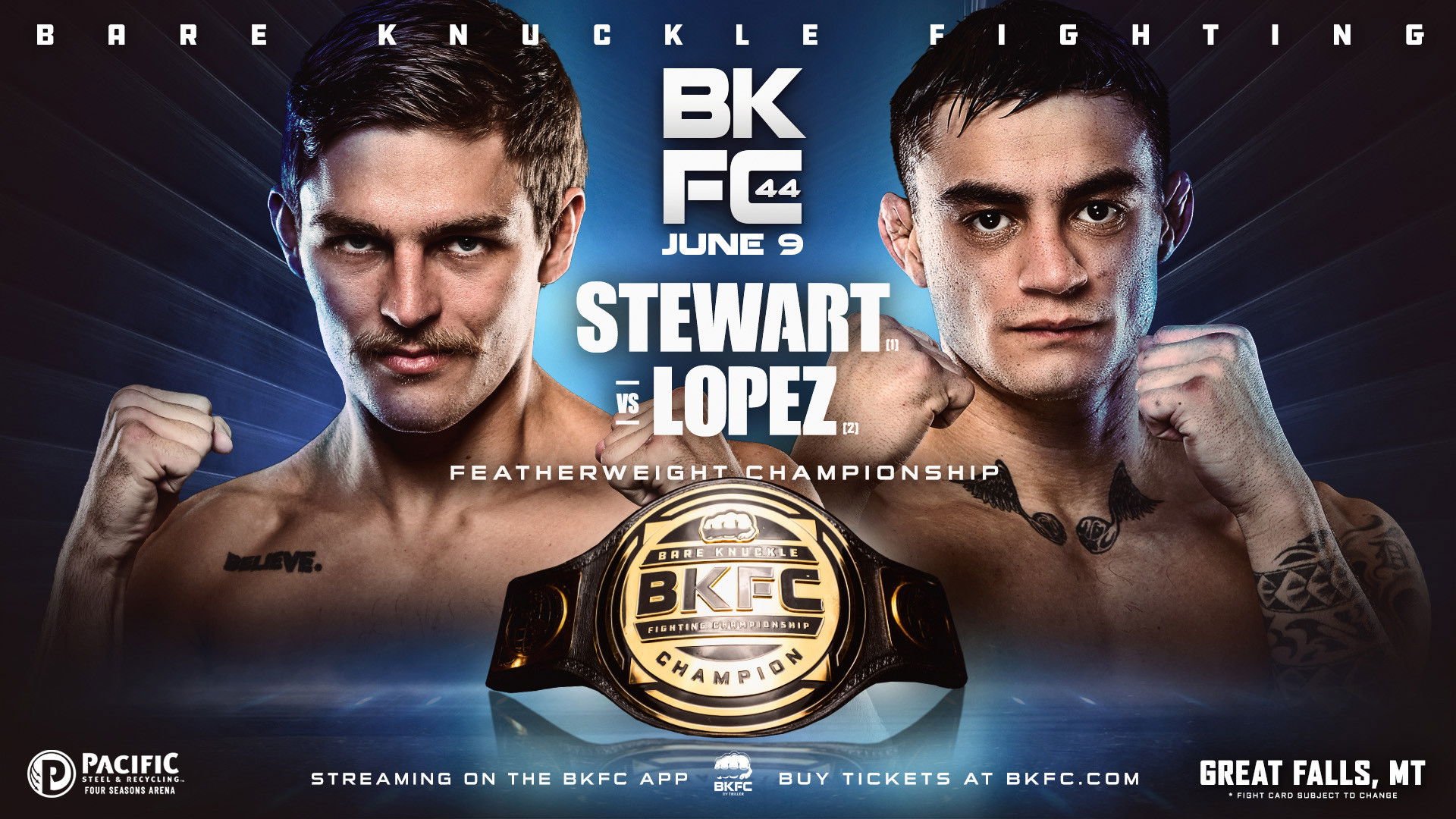 Backdrop for BKFC 44: Stewart vs. Lopez