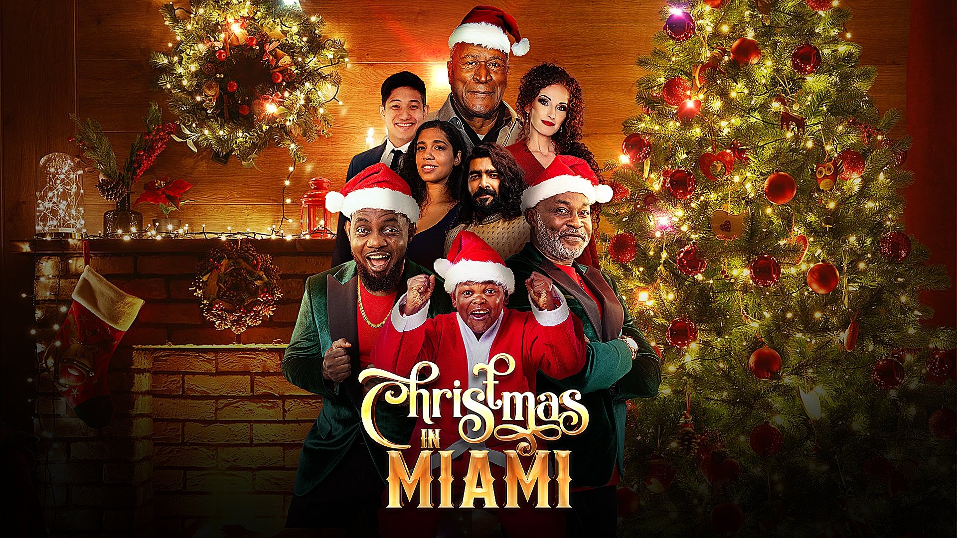 Backdrop for Christmas in Miami