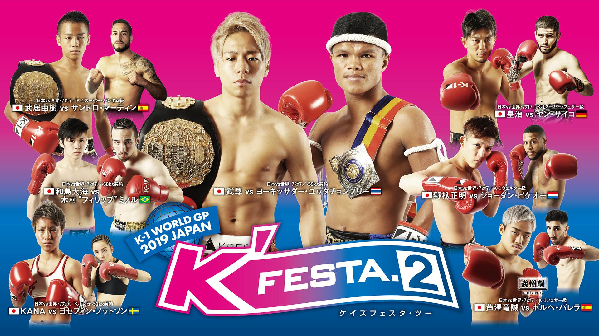 Backdrop for K-1 WORLD GP 2019: K'FESTA 2
