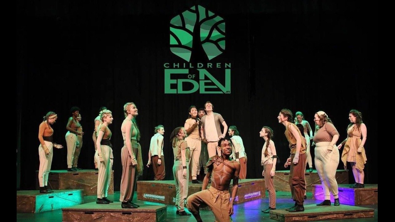 Backdrop for Children of Eden Jr.