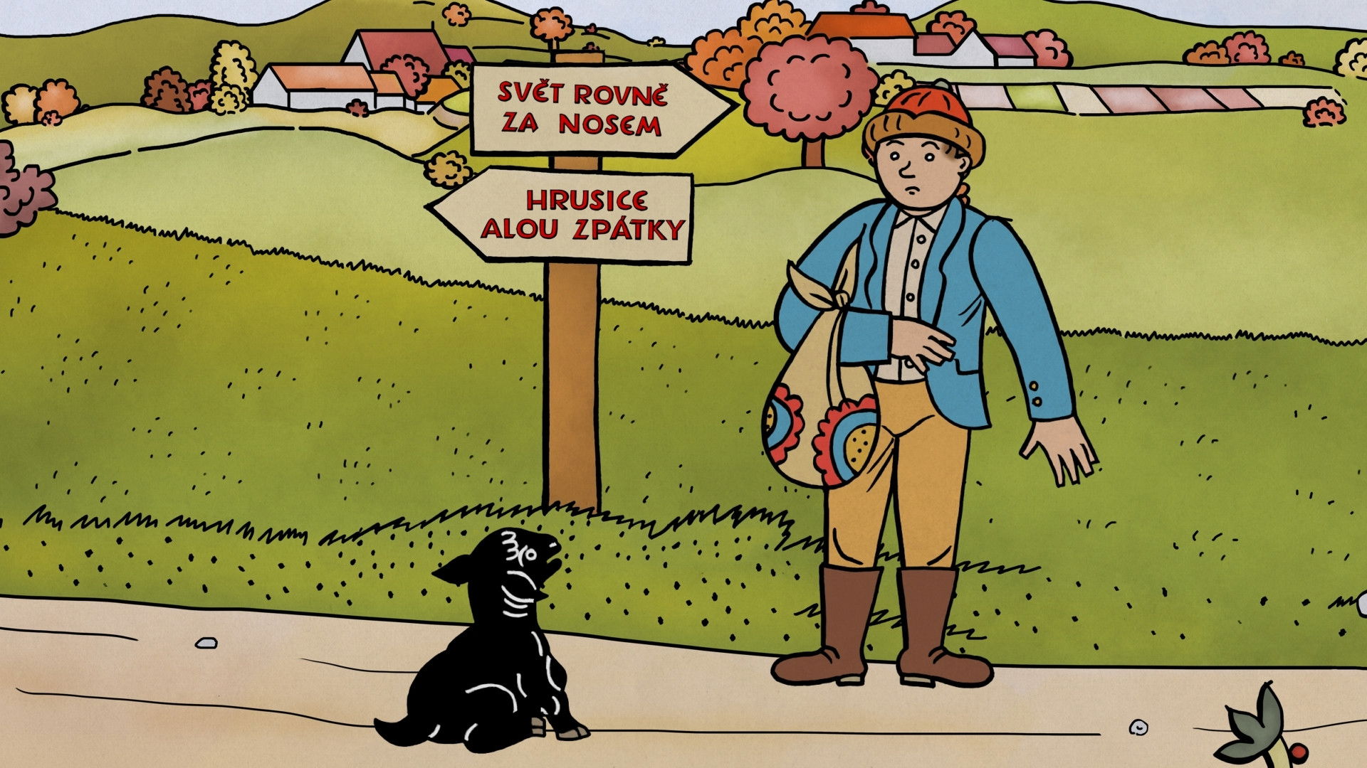 Backdrop for Honza a beránek