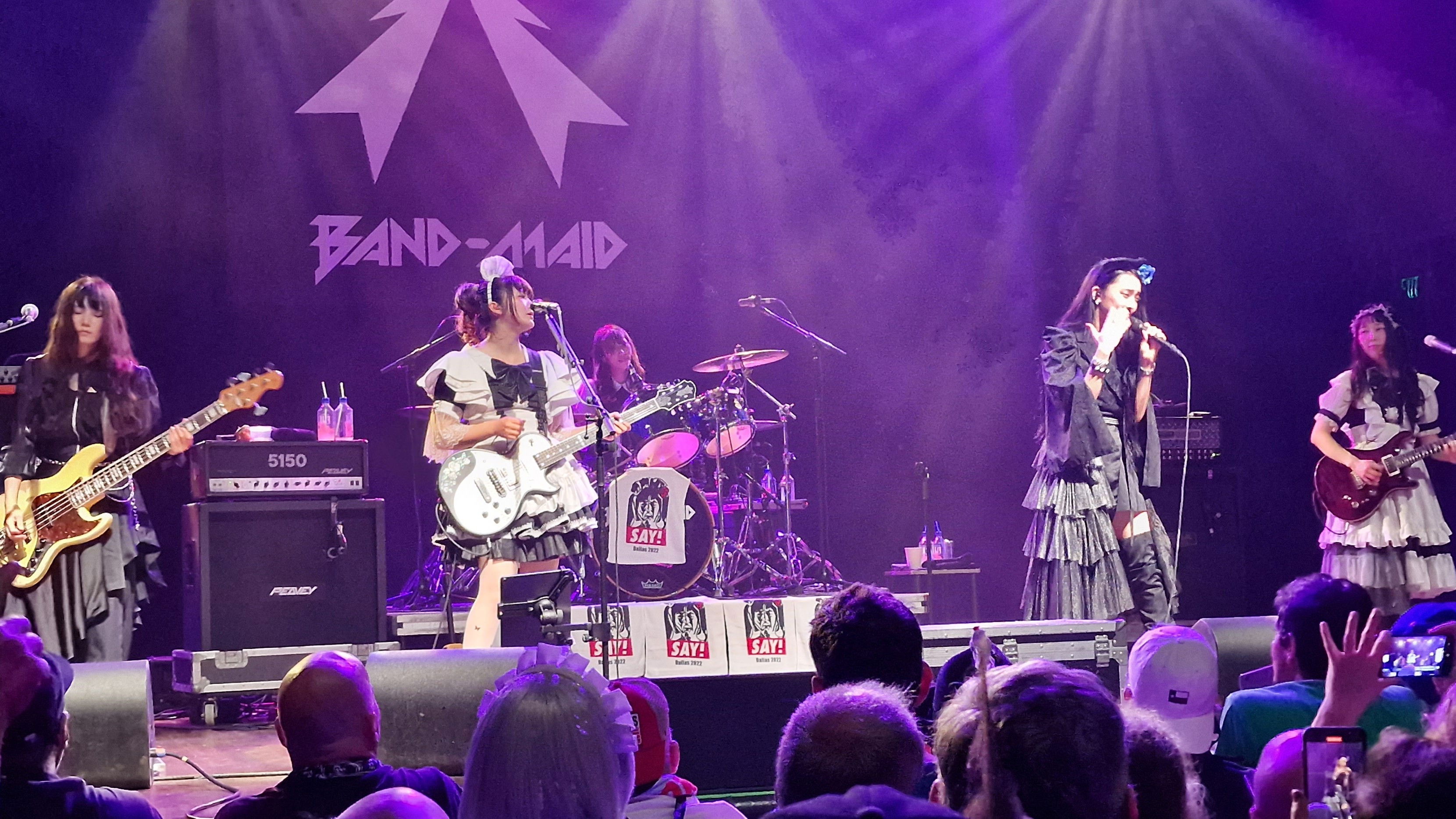 Backdrop for Band-Maid 2022 US Tour Behind the Scenes