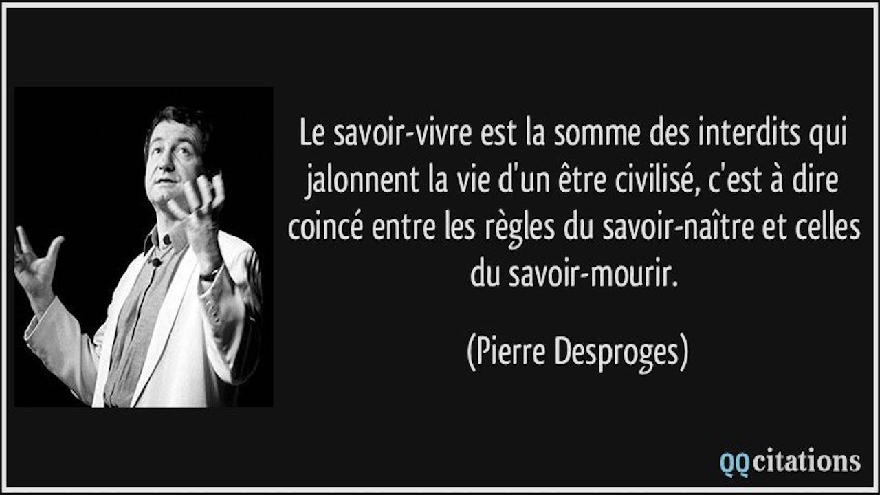 Backdrop for Savoir-vivre