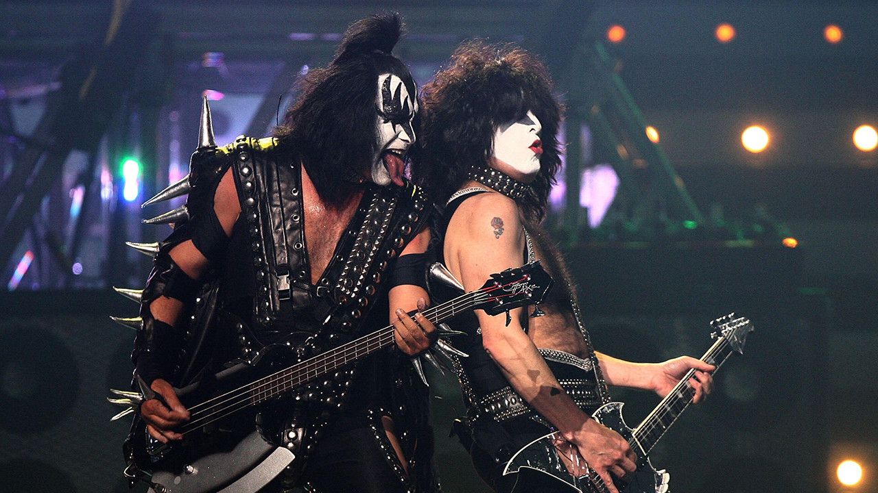 Backdrop for KISS Frontmen: Gene Simmons and Paul Stanley