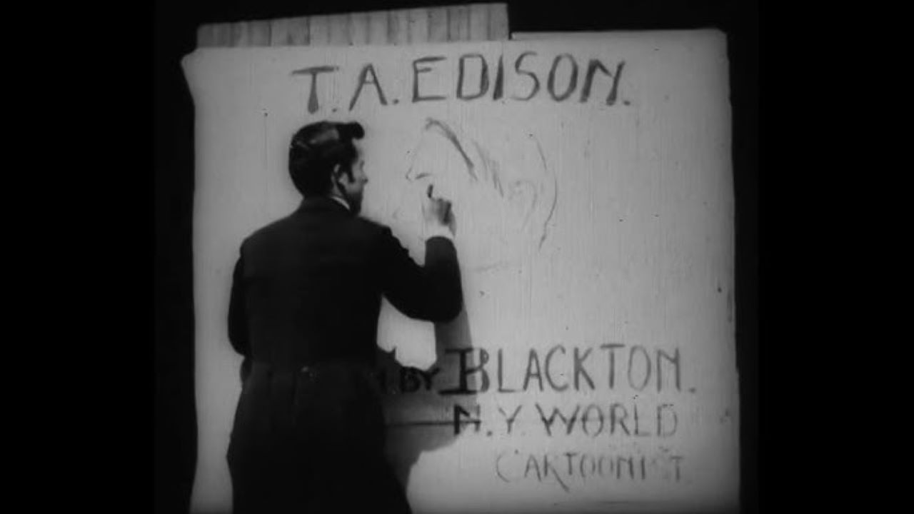 Backdrop for Edison Drawn by 'World' Artist