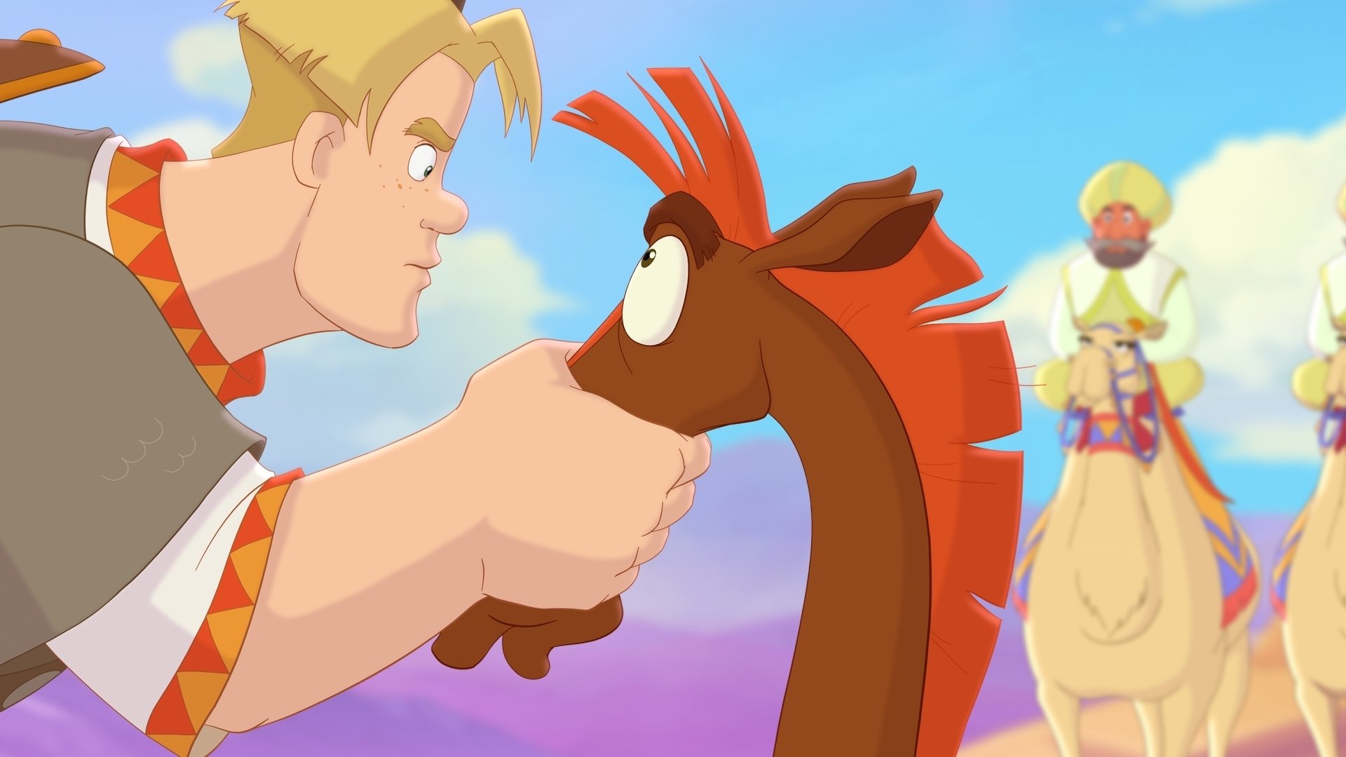 Backdrop for Horse Julius and Big Horse Racing