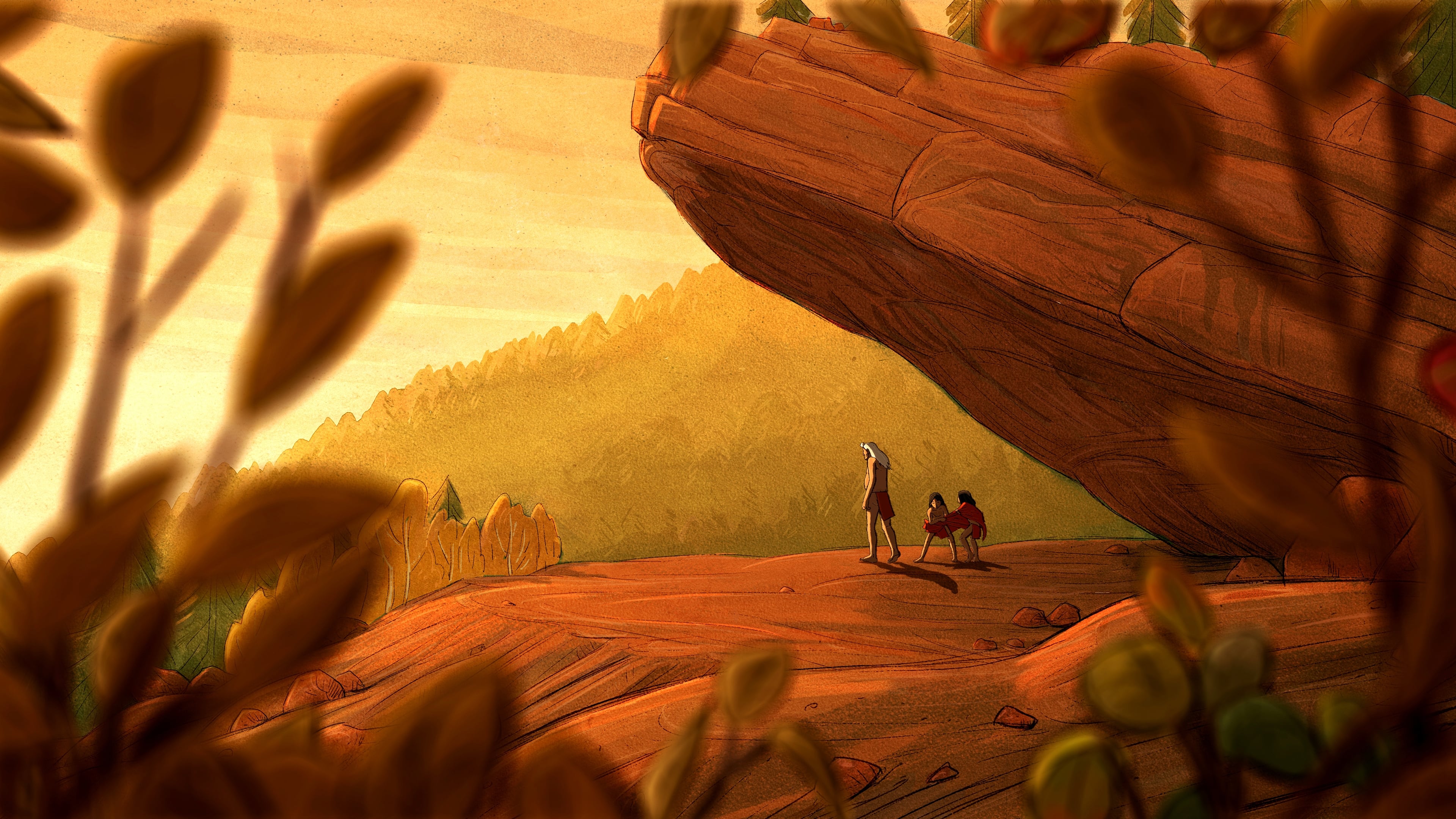 Backdrop for Four Souls of Coyote