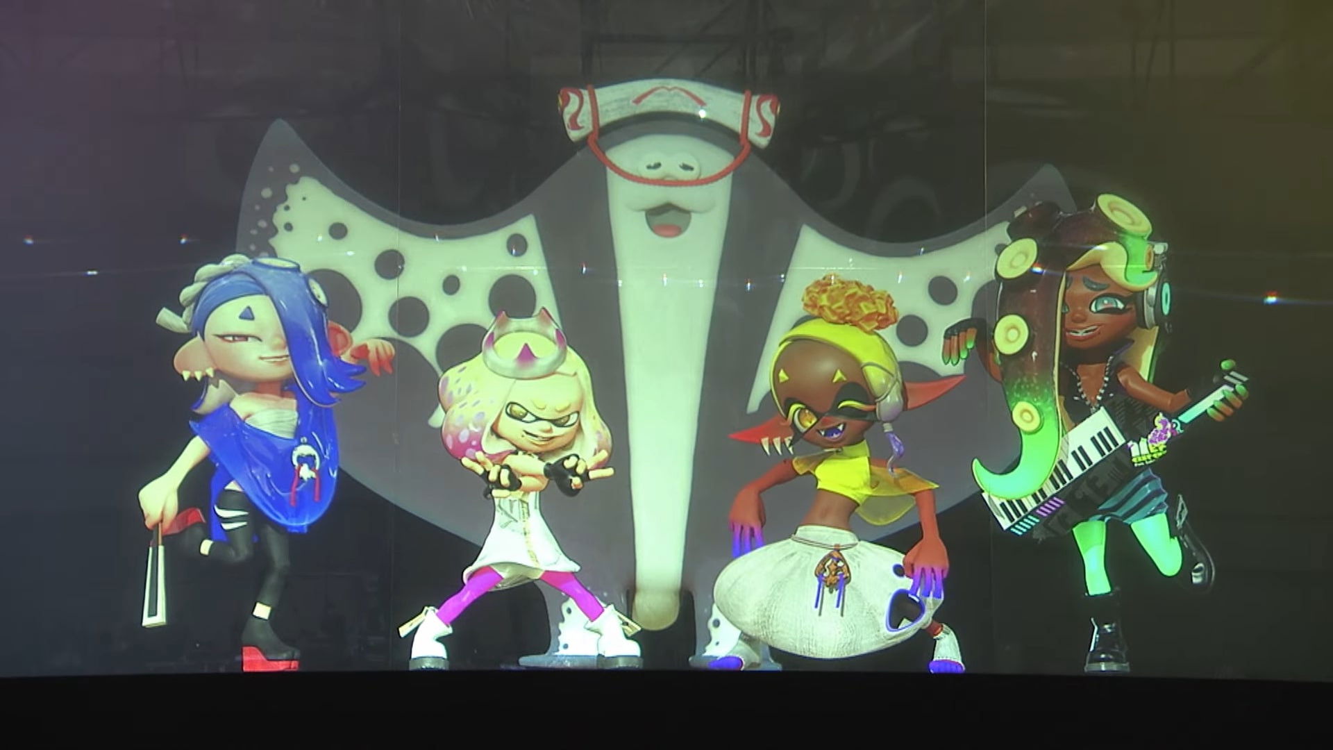 Backdrop for Splatoon 3 Live Concert featuring Deep Cut