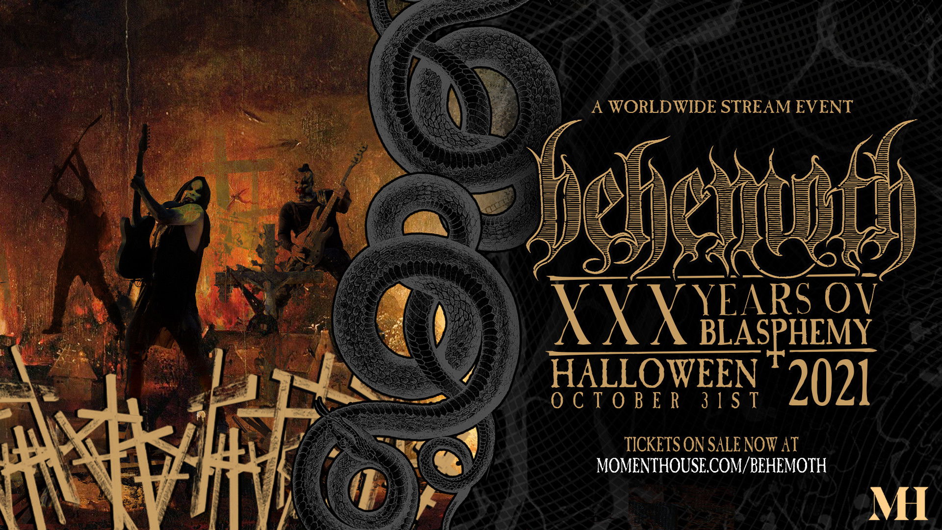 Backdrop for Behemoth - XXX Years Ov Blasphemy