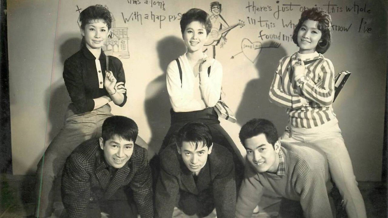 Backdrop for Three Dolls in College