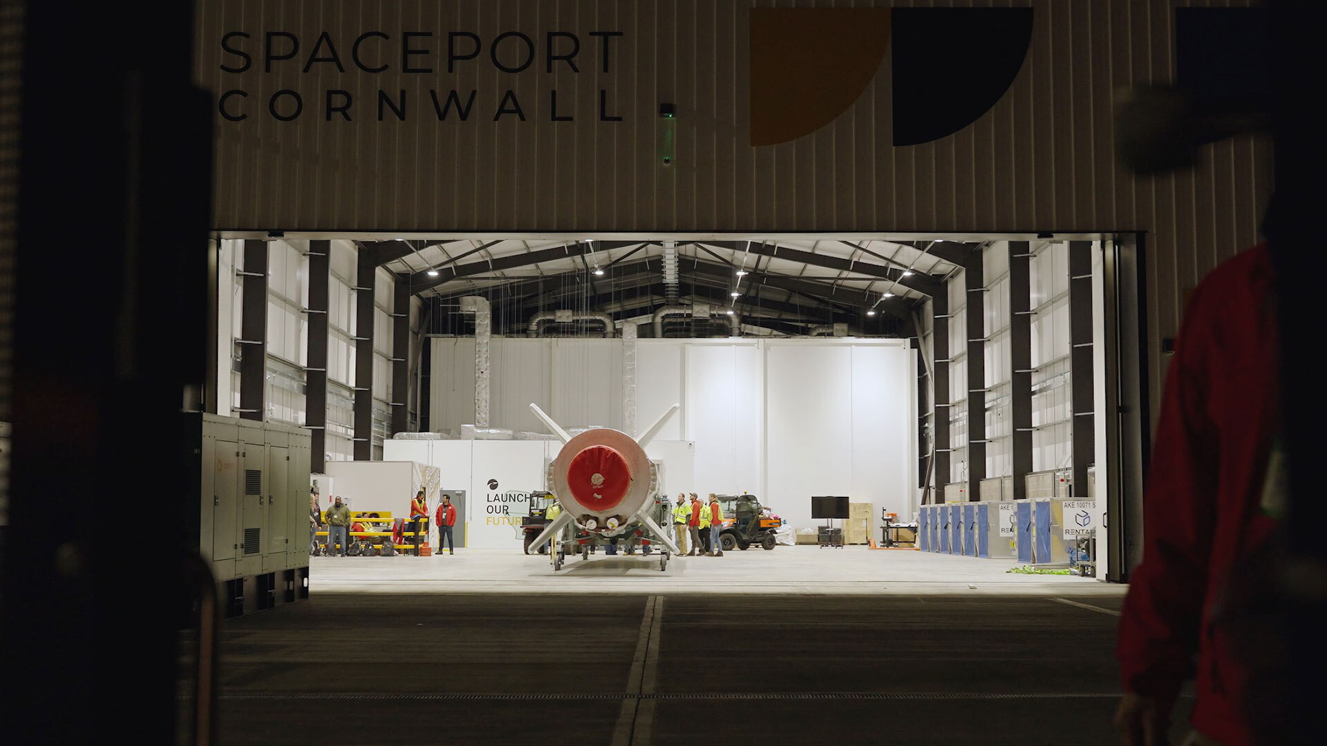 Backdrop for A Very British Space Launch