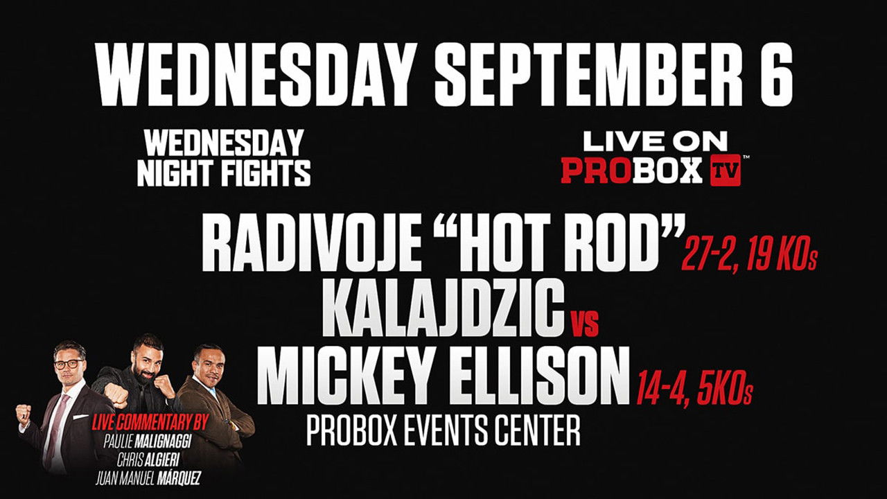 Backdrop for Radivoje Kalajdzic vs. Mickey Ellison