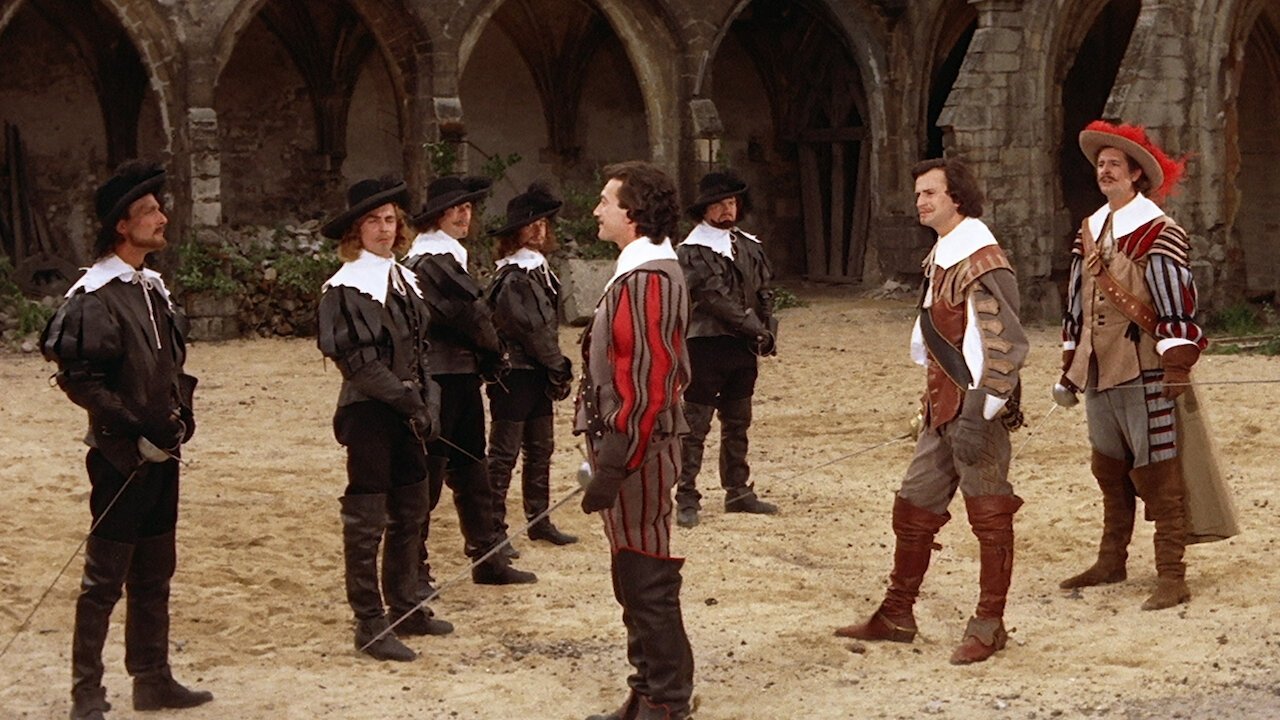 Backdrop for The Fighting Musketeers