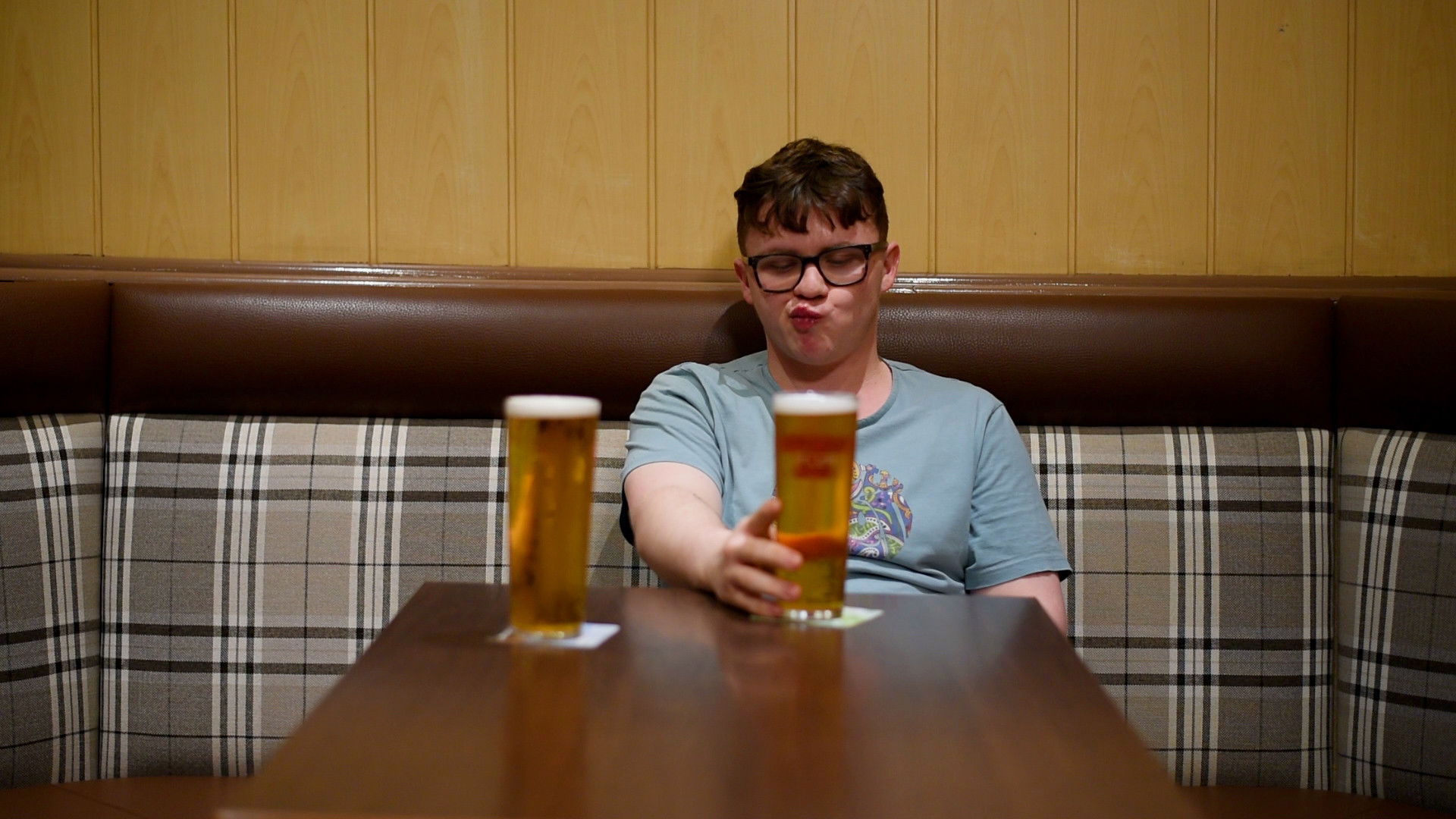 Backdrop for A Drink Between a Father and his Son