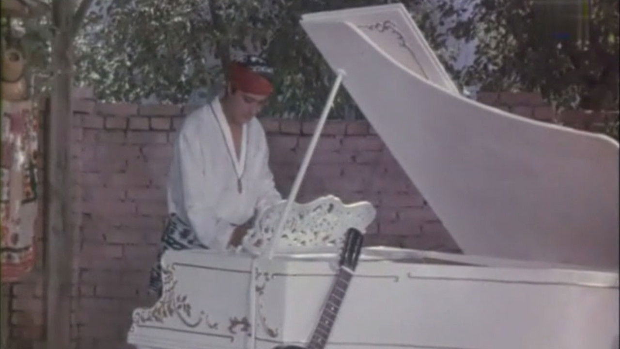 Backdrop for The White Grand Piano